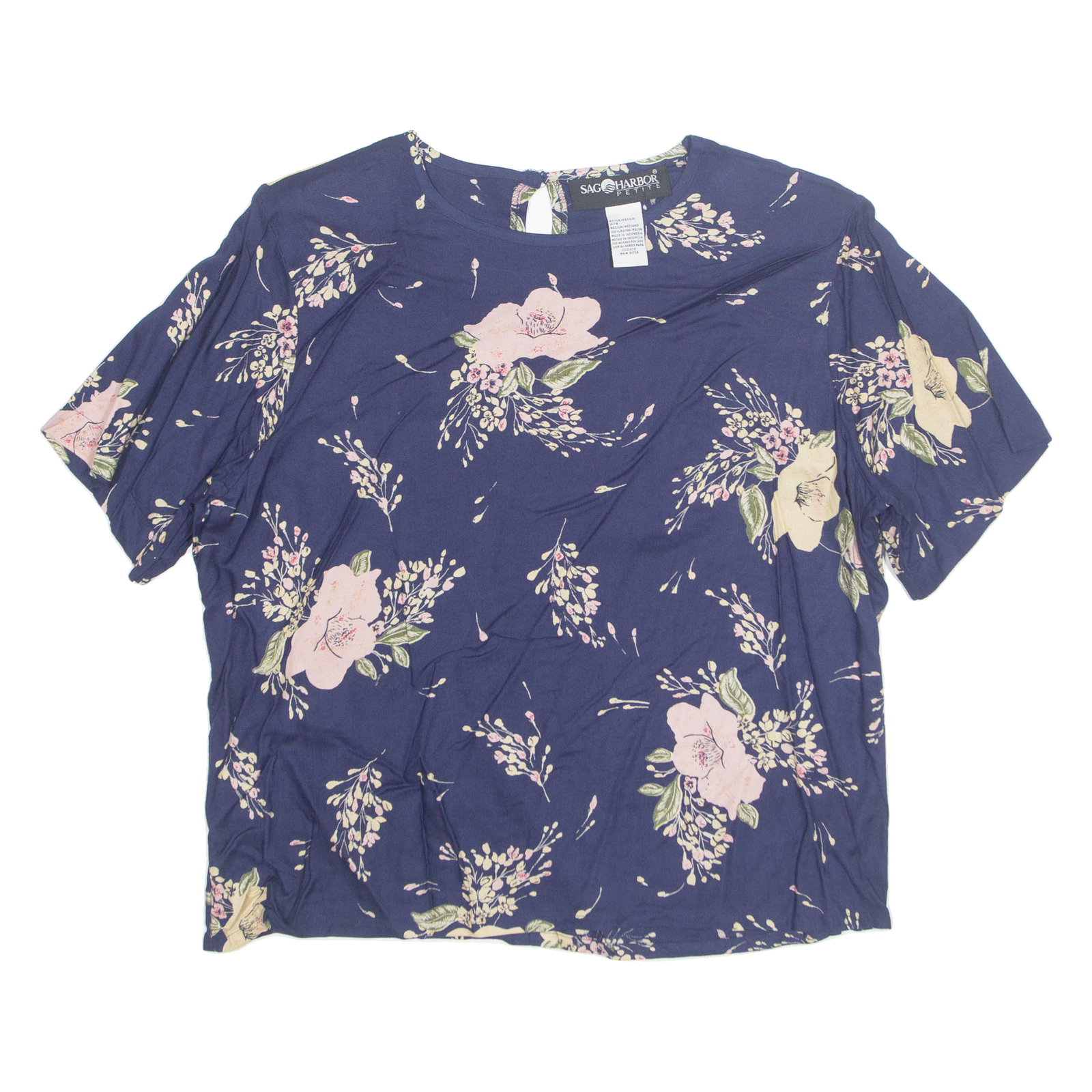 Buy SAG HARBOR Petite Womens Printed Blouse Blue Floral M Refurbished - $16.89 SAG HARBOR Petite Womens Printed Blouse Blue Floral M Refurbished - N/A refurbished available on Cerqular