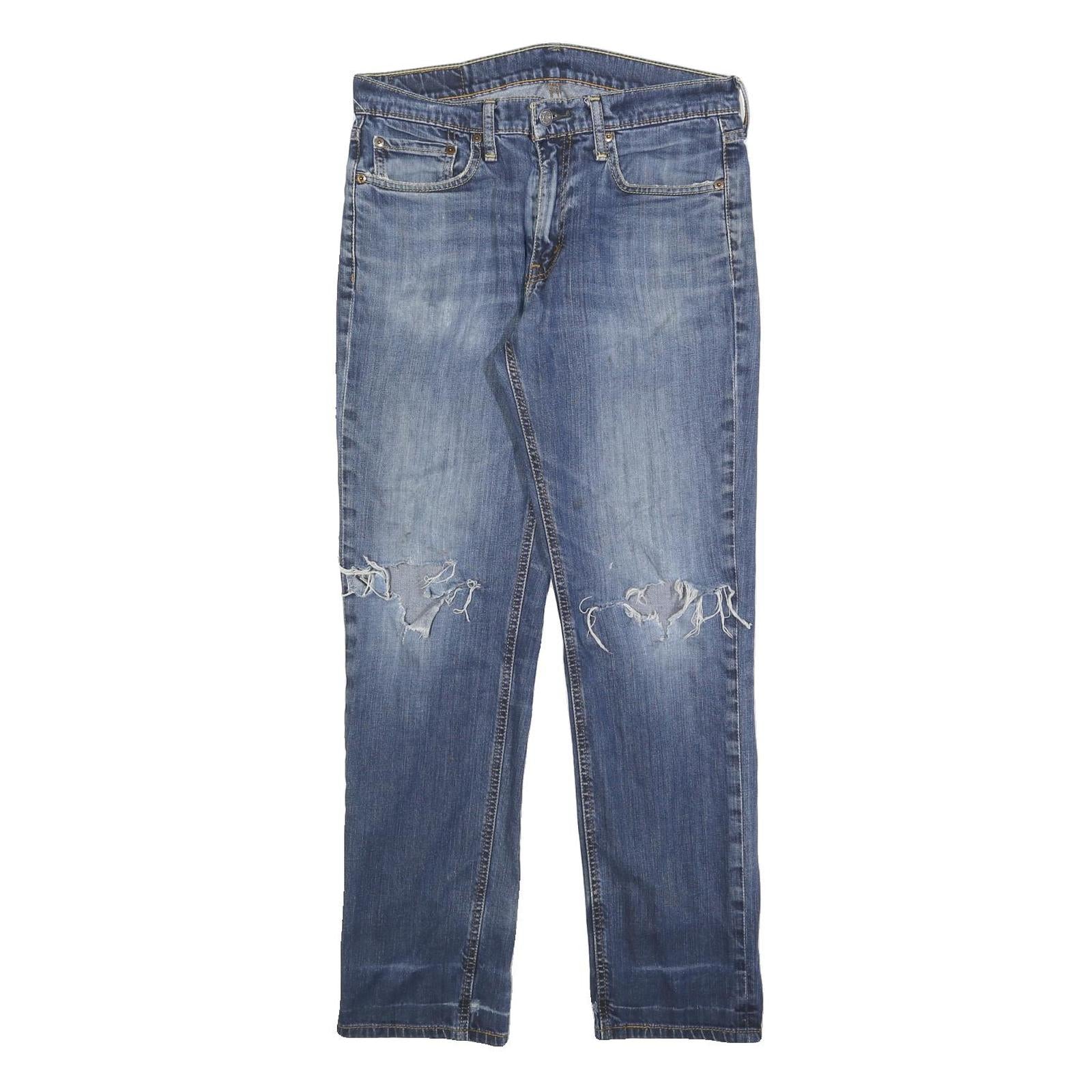LEVI'S 541 Mens Jeans Blue Relaxed Straight Denim Medium W31 L32 Distressed Refurbished - N/A refurbished available on Cerqular