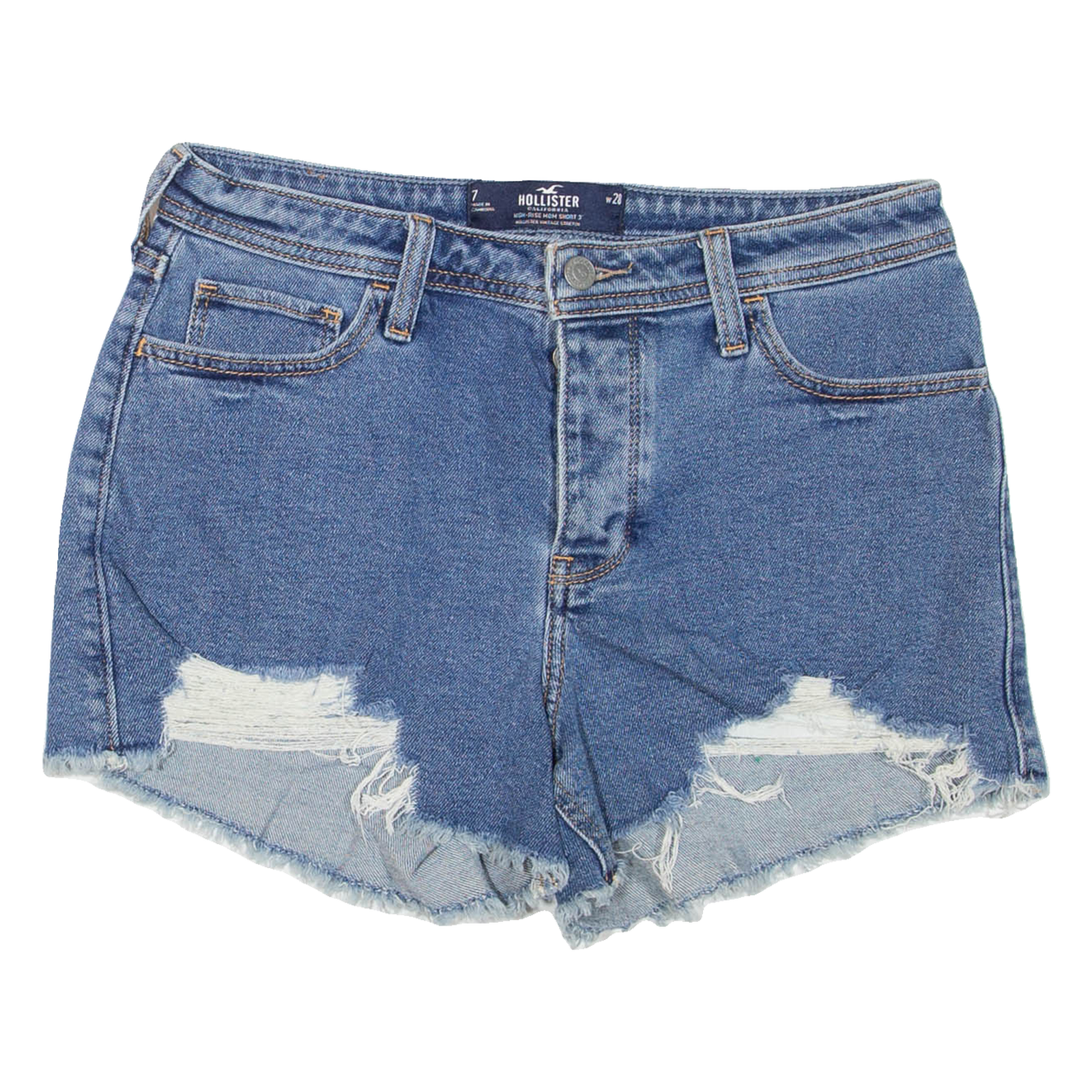 HOLLISTER Womens Denim Shorts Blue S W28 Refurbished - N/A refurbished available on Cerqular