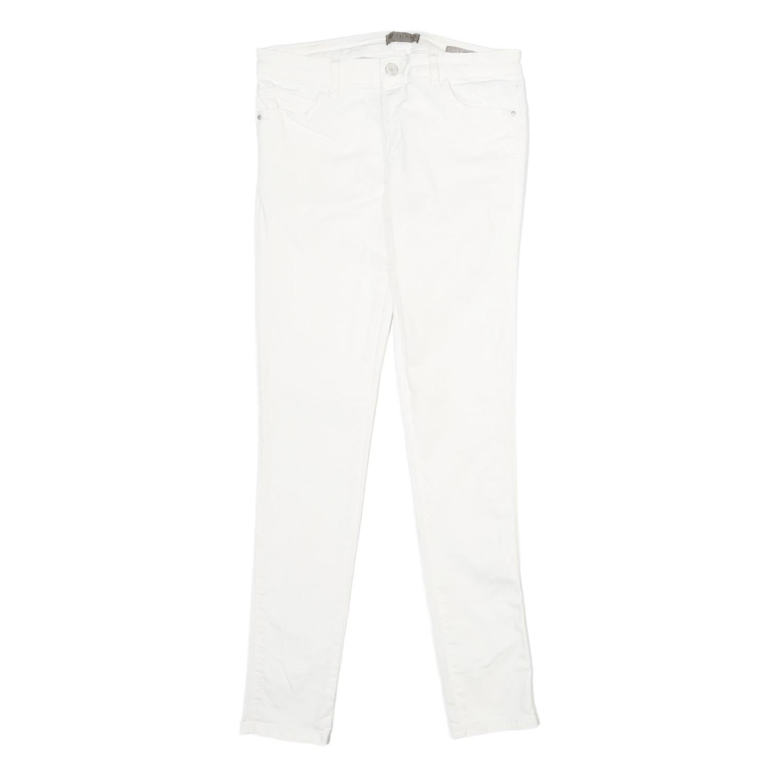 GUESS Womens White Relaxed Skinny Denim Medium W29 L32 Cotton Blend Jeans Refurbished - N/A refurbished available on Cerqular