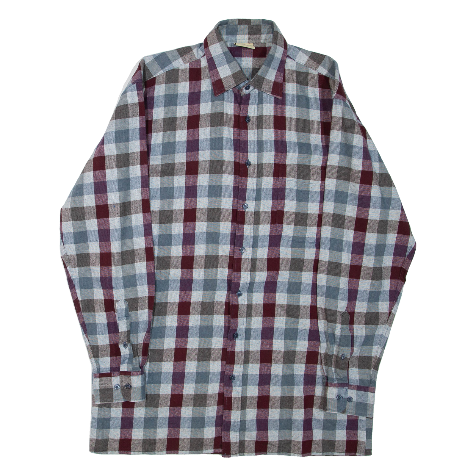 EXPLORER Mens Shirt Grey Check Long Sleeve M Refurbished - N/A refurbished available on Cerqular