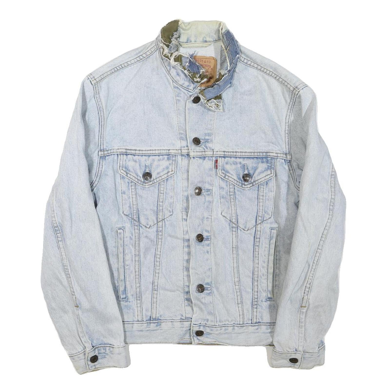 LEVI'S Mens Blue Denim Button Jacket S Cotton Blend Vintage Casual Refurbished - N/A refurbished available on Cerqular