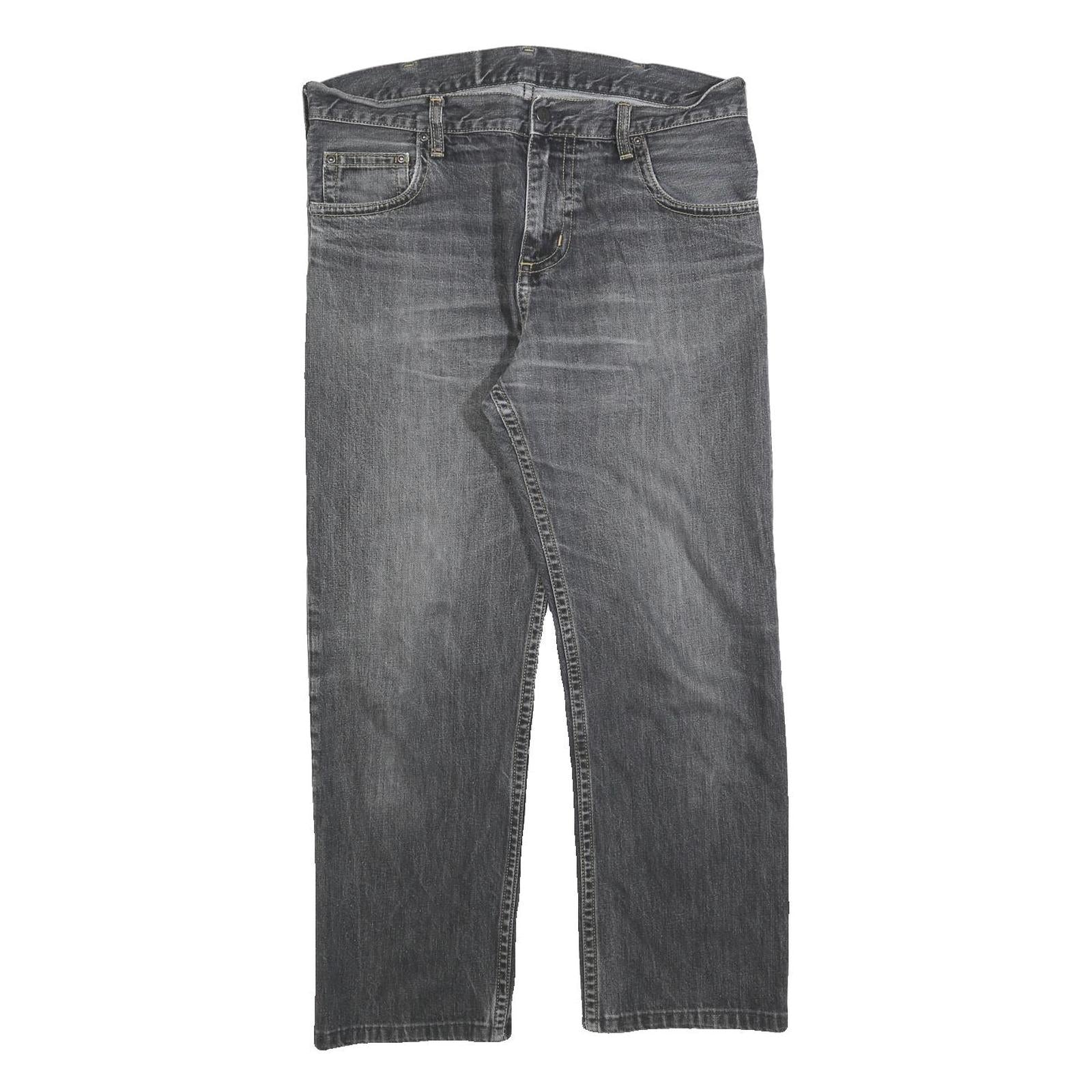 CARHARTT Mens Regular Fit Grey Denim Jeans W34 L26 Zip Closure Durable Style Refurbished - N/A refurbished available on Cerqular
