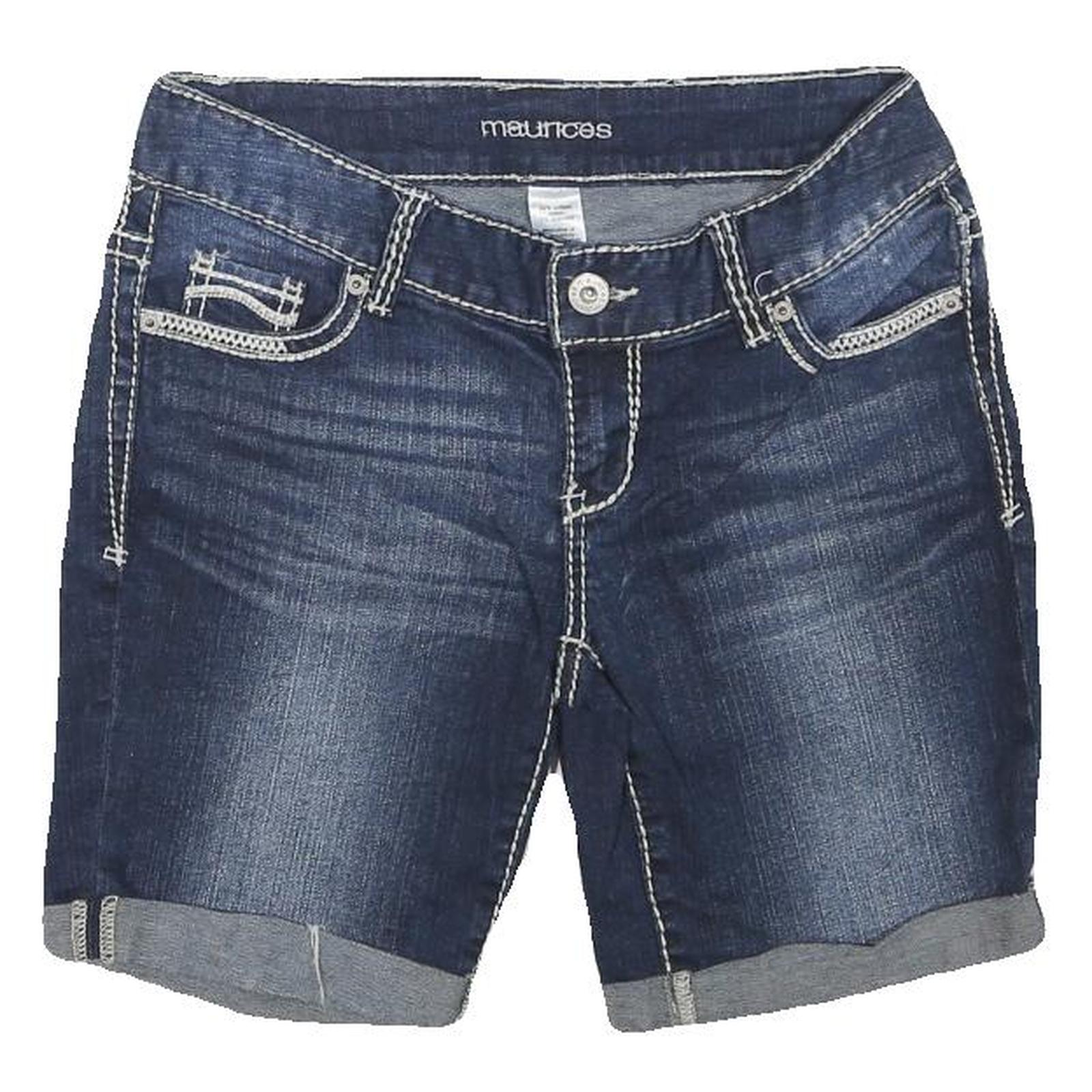 MAURICES Womens Shorts Blue Denim Casual M W28 Classic Cotton Blend Refurbished - N/A refurbished available on Cerqular