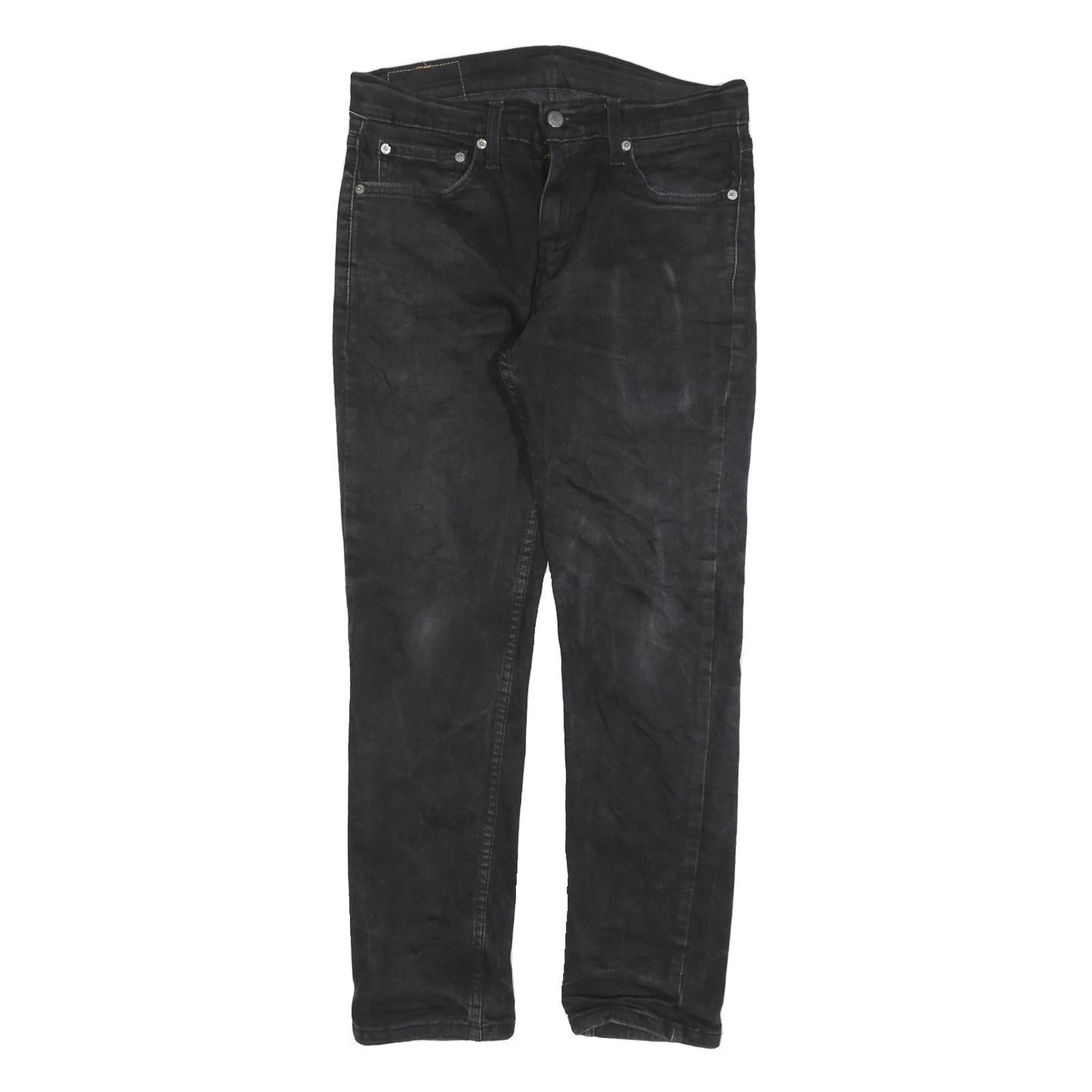 LEVI'S 511 Slim Mens Black Slim Skinny Denim Medium W32 L27 Stretch Cotton Blend Refurbished - N/A refurbished available on Cerqular