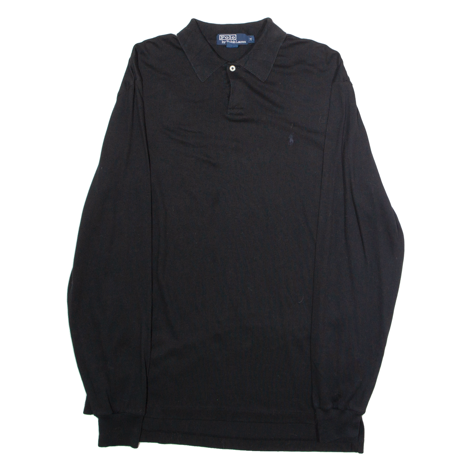 POLO RALPH LAUREN Mens Polo Shirt Black Long Sleeve M Refurbished - N/A refurbished available on Cerqular