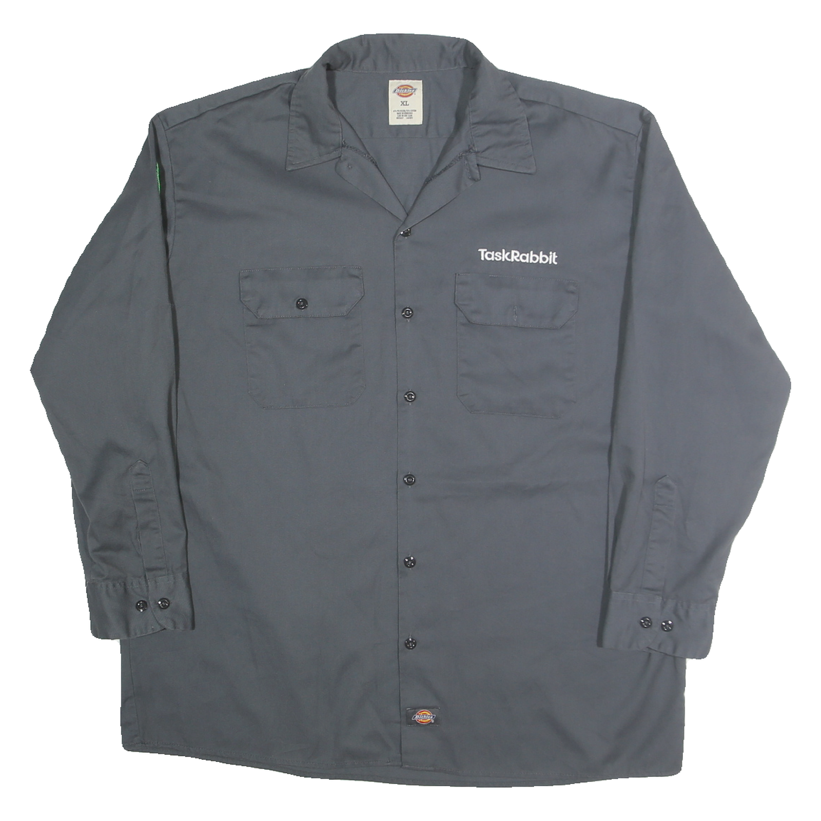 Buy DICKIES Mens Grey & Green Workwear Shirt XL TaskRabbit Embroidered Logo Button Refurbished - $38.99 DICKIES Mens Grey & Green Workwear Shirt XL TaskRabbit Embroidered Logo Button Refurbished - N/A refurbished available on Cerqular