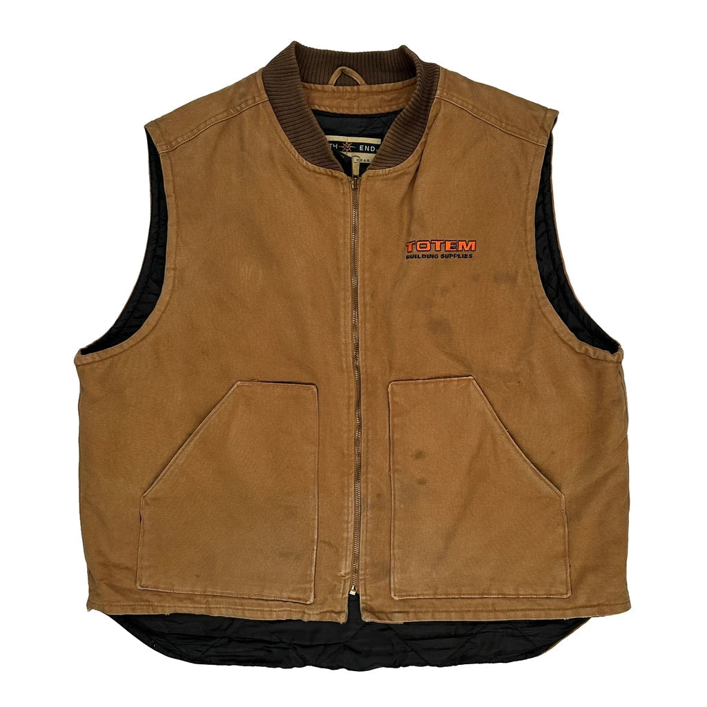 Totem Building Supplies North End Jacket - XL Brown Cotton Refurbished - Thrifted (note: this is a term often used to describe second- refurbished available on Cerqular