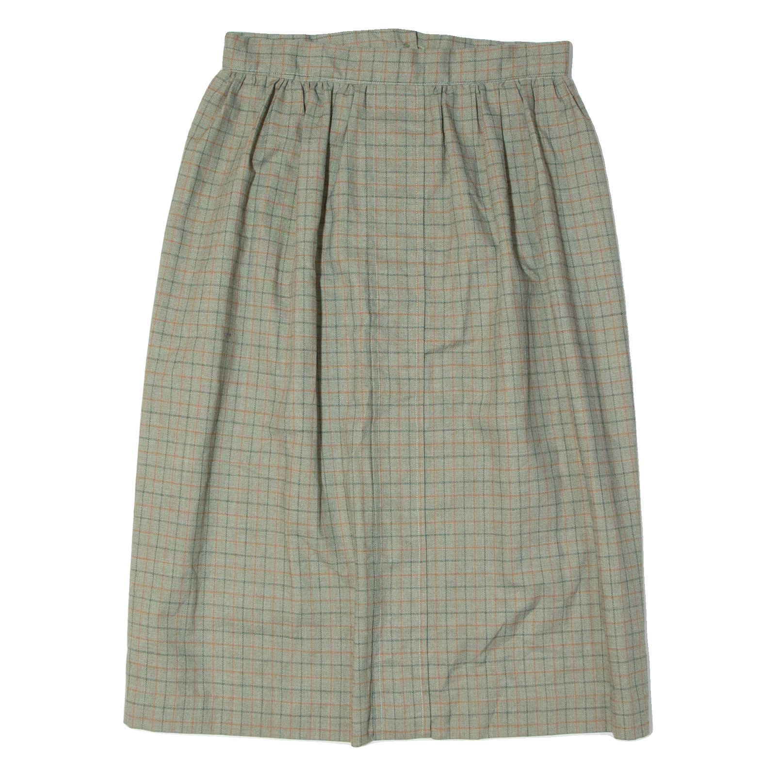 Womens A-Line Skirt Grey Knee Length Check M Refurbished - N/A refurbished available on Cerqular
