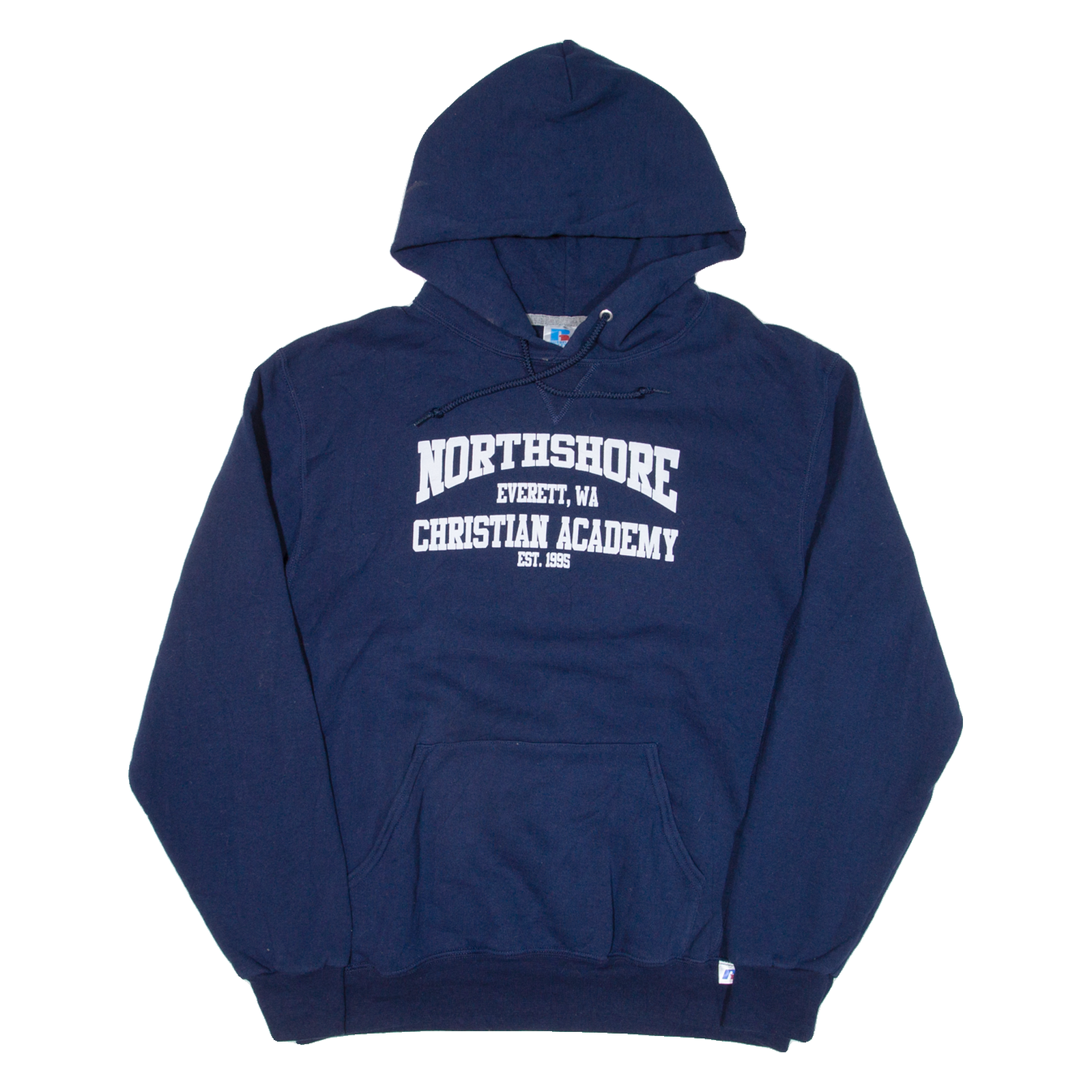 RUSSELL ATHLETIC Northshore Everett Mens Blue Hoodie USA L Refurbished - N/A refurbished available on Cerqular