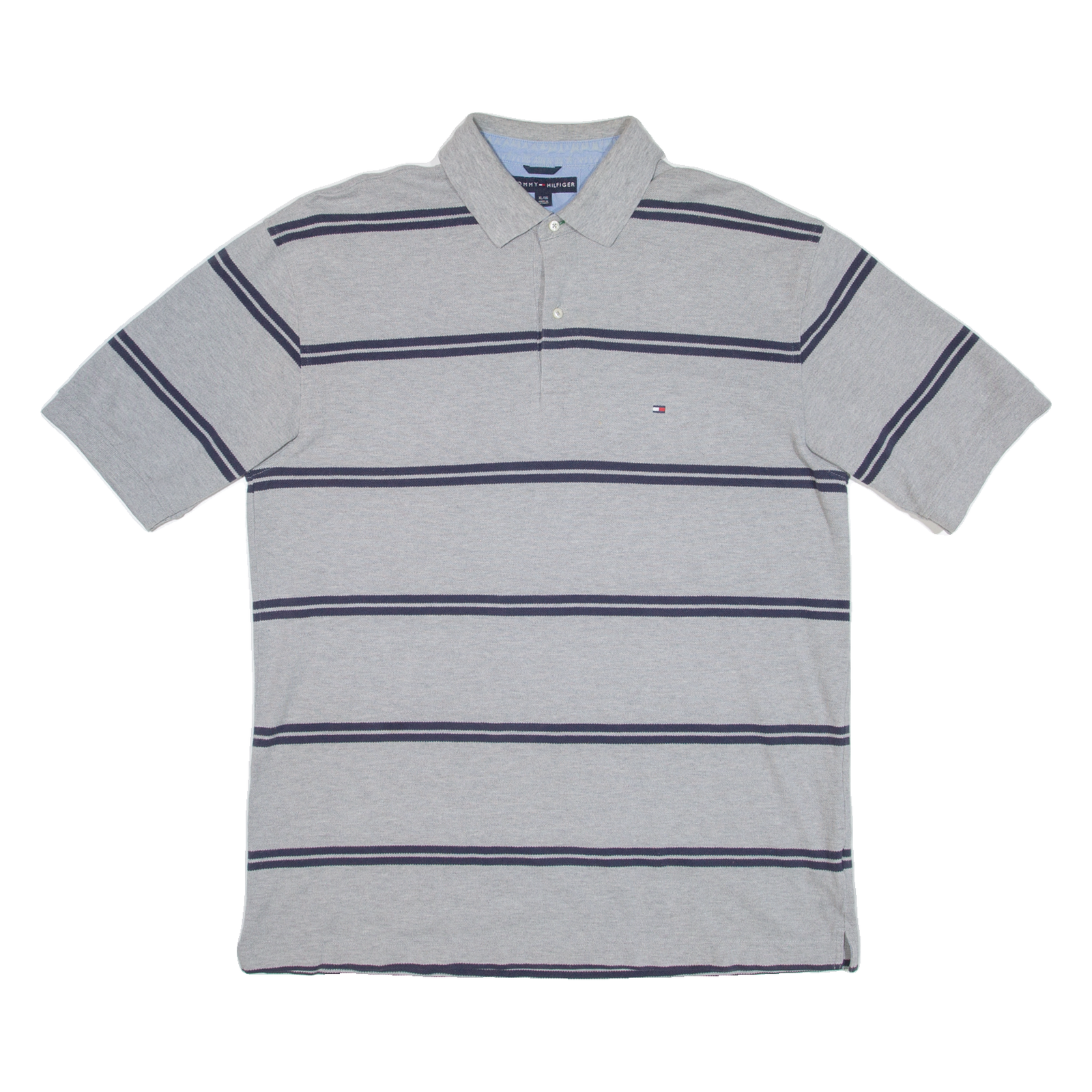 Buy TOMMY HILFIGER Mens Polo Shirt Grey Striped XL Refurbished - $33.79 TOMMY HILFIGER Mens Polo Shirt Grey Striped XL Refurbished - N/A refurbished available on Cerqular