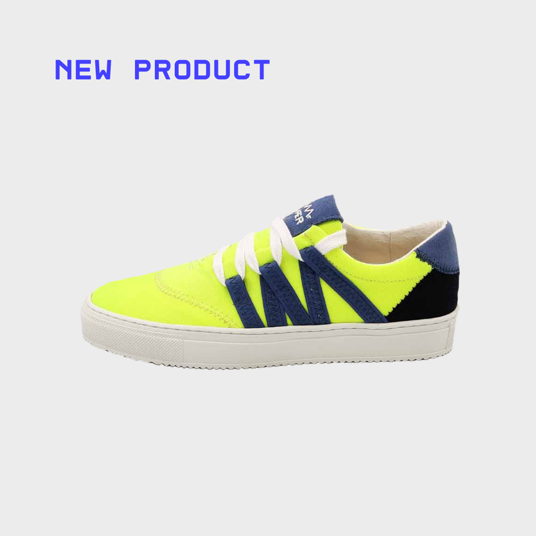 STARK Yellow Phoenix Sneaker | Size: 38 Refurbished - VAER Upcycled Sneakers refurbished available on Cerqular