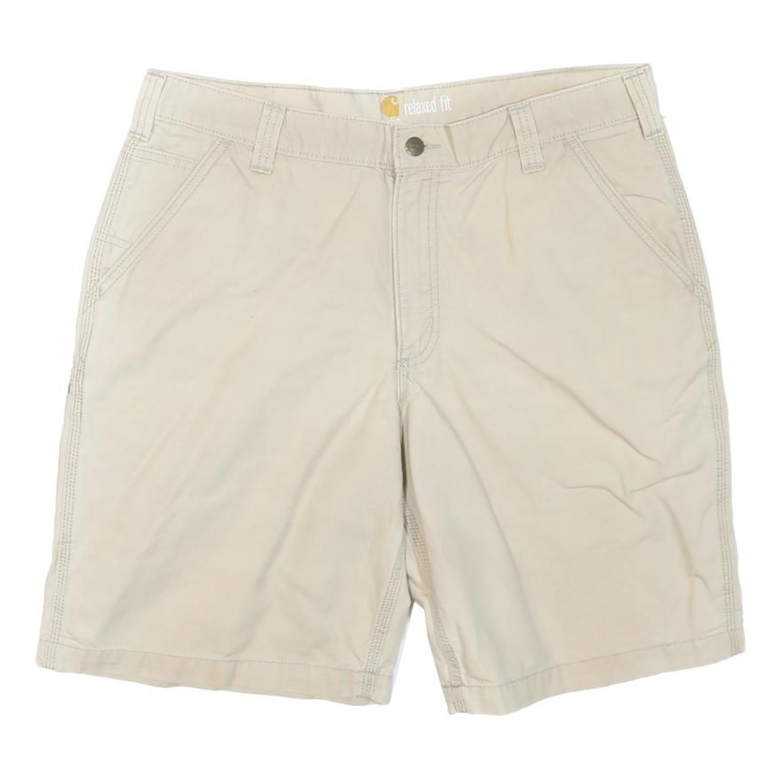 CARHARTT Mens Shorts Beige Relaxed Fit Casual L W36 Durable Cotton Blend Refurbished - N/A refurbished available on Cerqular