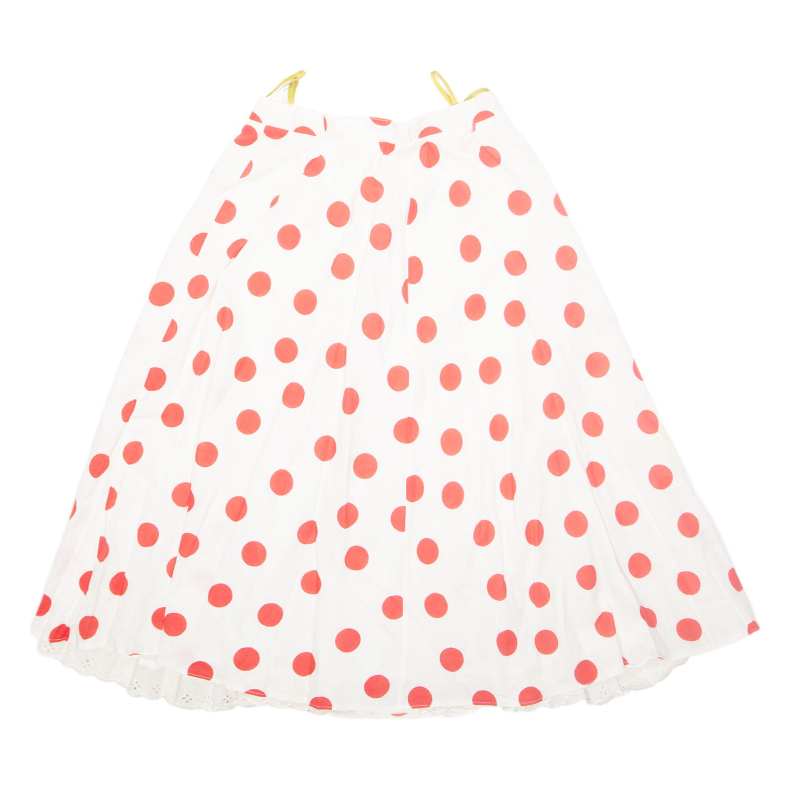 Womens Flare Skirt White Midi Polka Dot XS Refurbished - N/A refurbished available on Cerqular