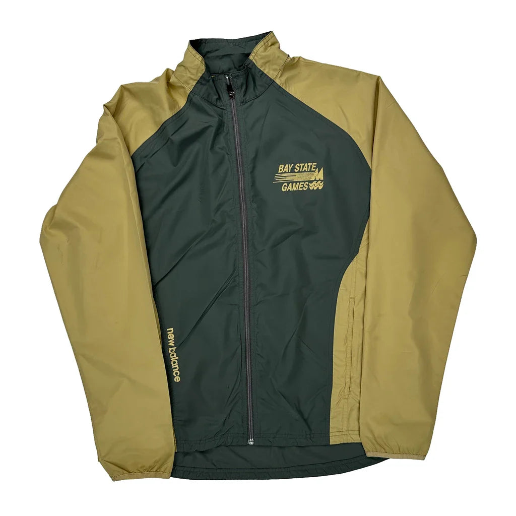 Bay State Games New Balance Graphic Jacket - Large Green Polyester Refurbished - Thrifted (note: this is a term often used to describe second- refurbished available on Cerqular