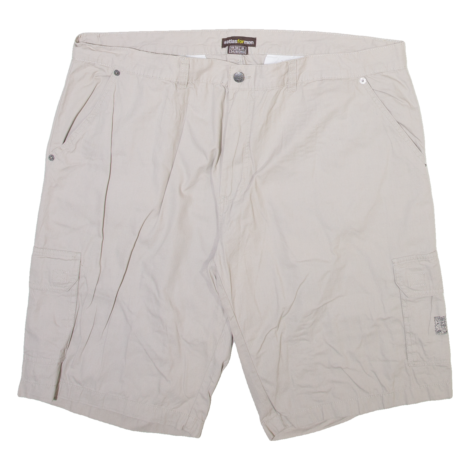 ATLAS FOR MEN Mens Cargo Shorts Beige Relaxed 2XL W44 Refurbished - N/A refurbished available on Cerqular