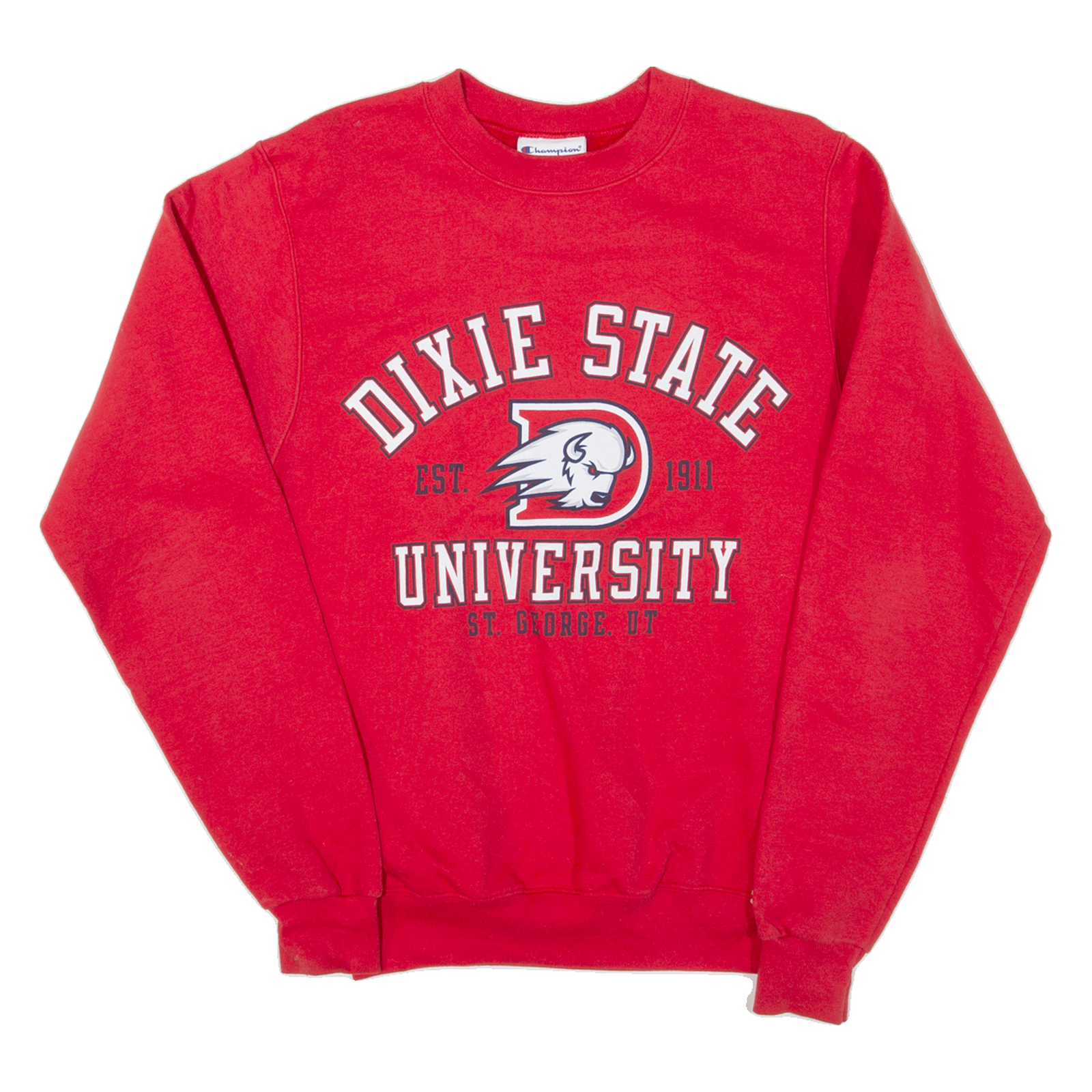 CHAMPION Dixie State University Mens Sweatshirt Red USA XS Refurbished - N/A refurbished available on Cerqular