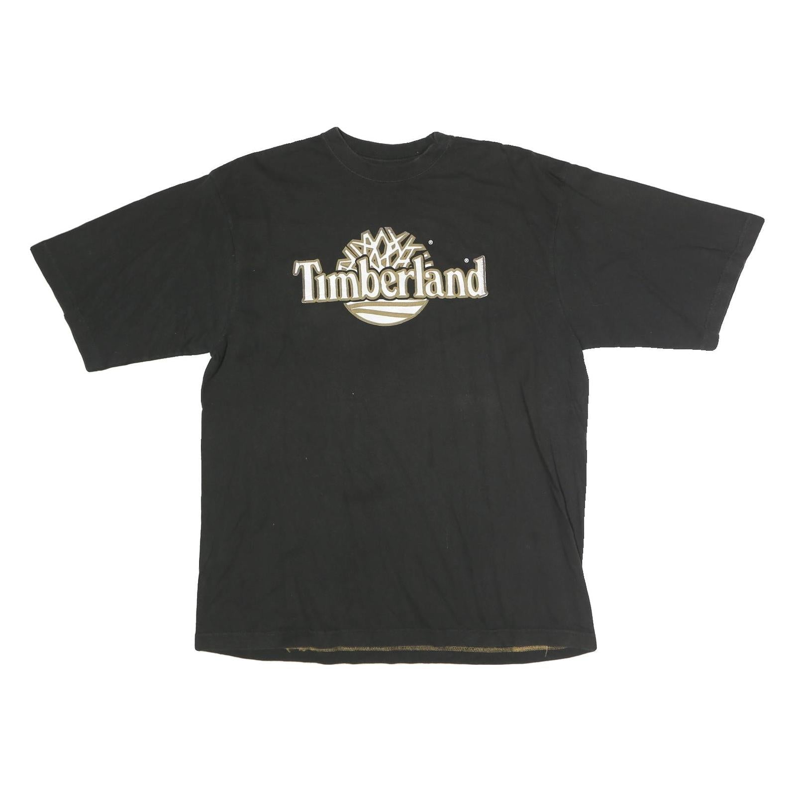 TIMBERLAND Mens Black Graphic T-Shirt M Short Sleeve Crew Neck Cotton Refurbished - N/A refurbished available on Cerqular