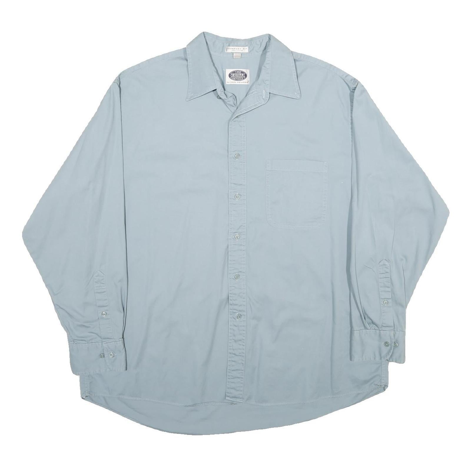 Buy VAN HEUSEN Mens Blue Shirt XL Cotton Comfortable Classic Fit Chest Pocket Refurbished - $27.29 VAN HEUSEN Mens Blue Shirt XL Cotton Comfortable Classic Fit Chest Pocket Refurbished - N/A refurbished available on Cerqular