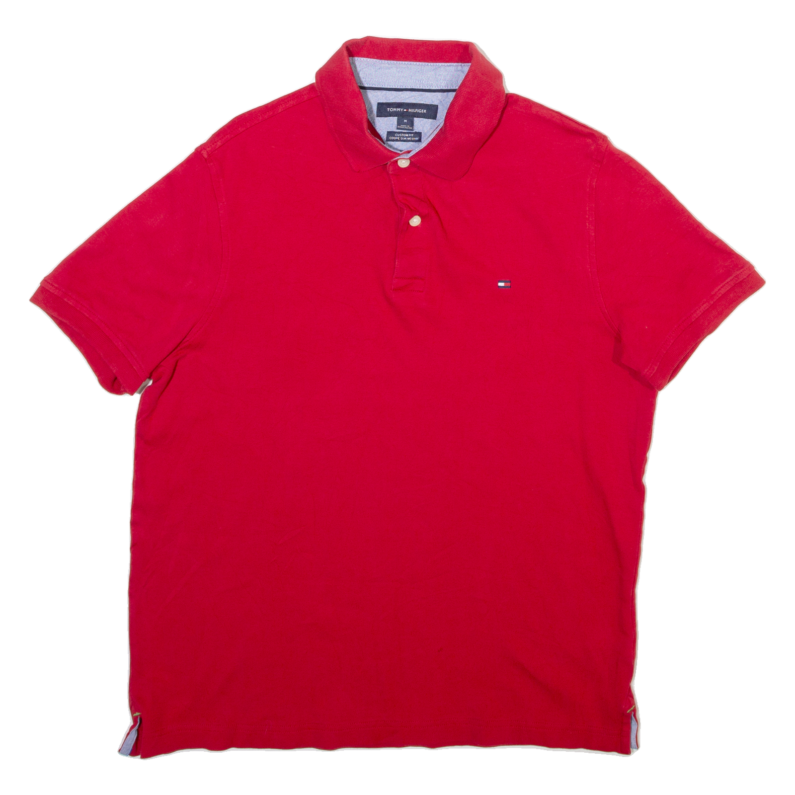 TOMMY HILFIGER Mens Polo Shirt Red M Refurbished - N/A refurbished available on Cerqular