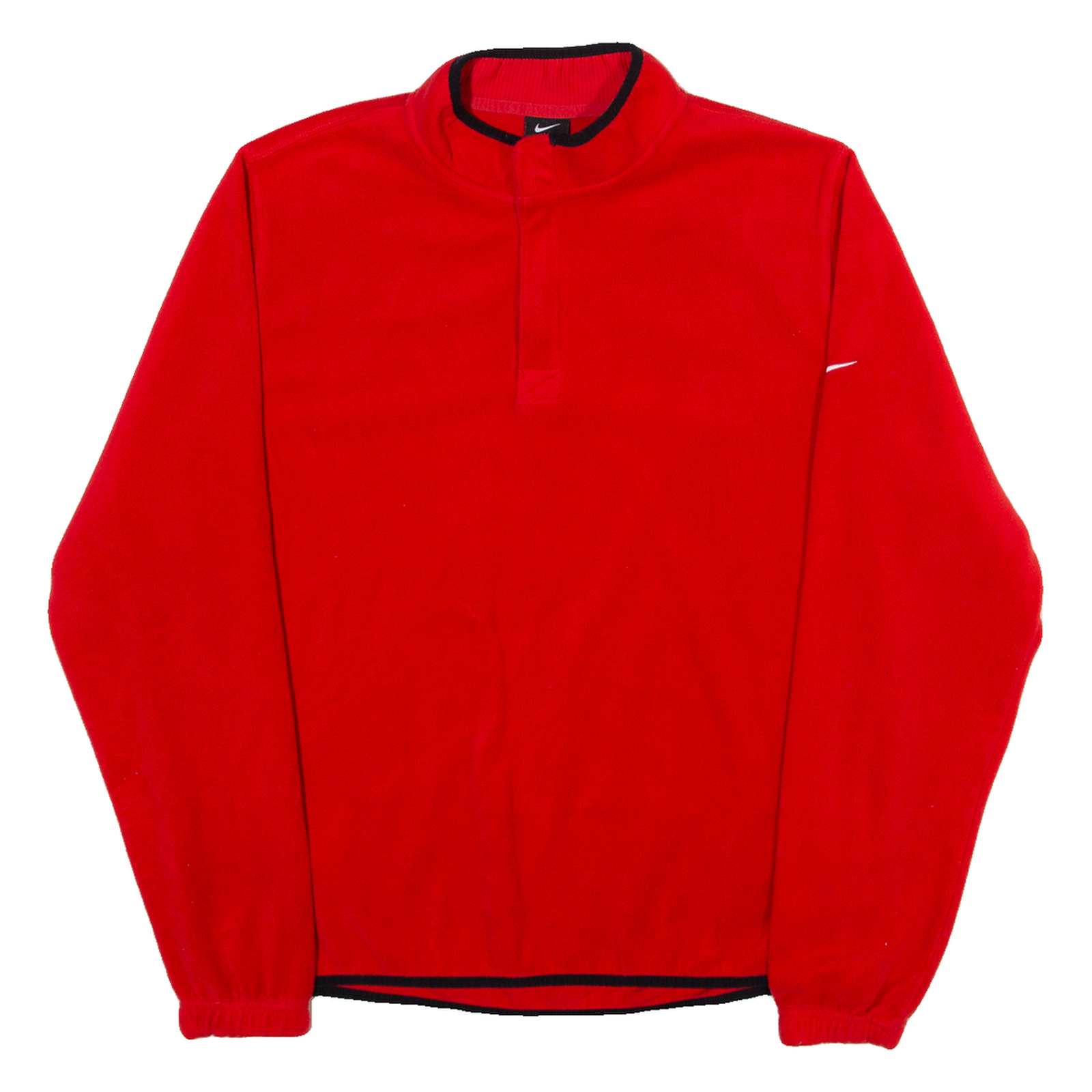 NIKE Mens Sweatshirt Red 1/4 Zip M Refurbished - N/A refurbished available on Cerqular