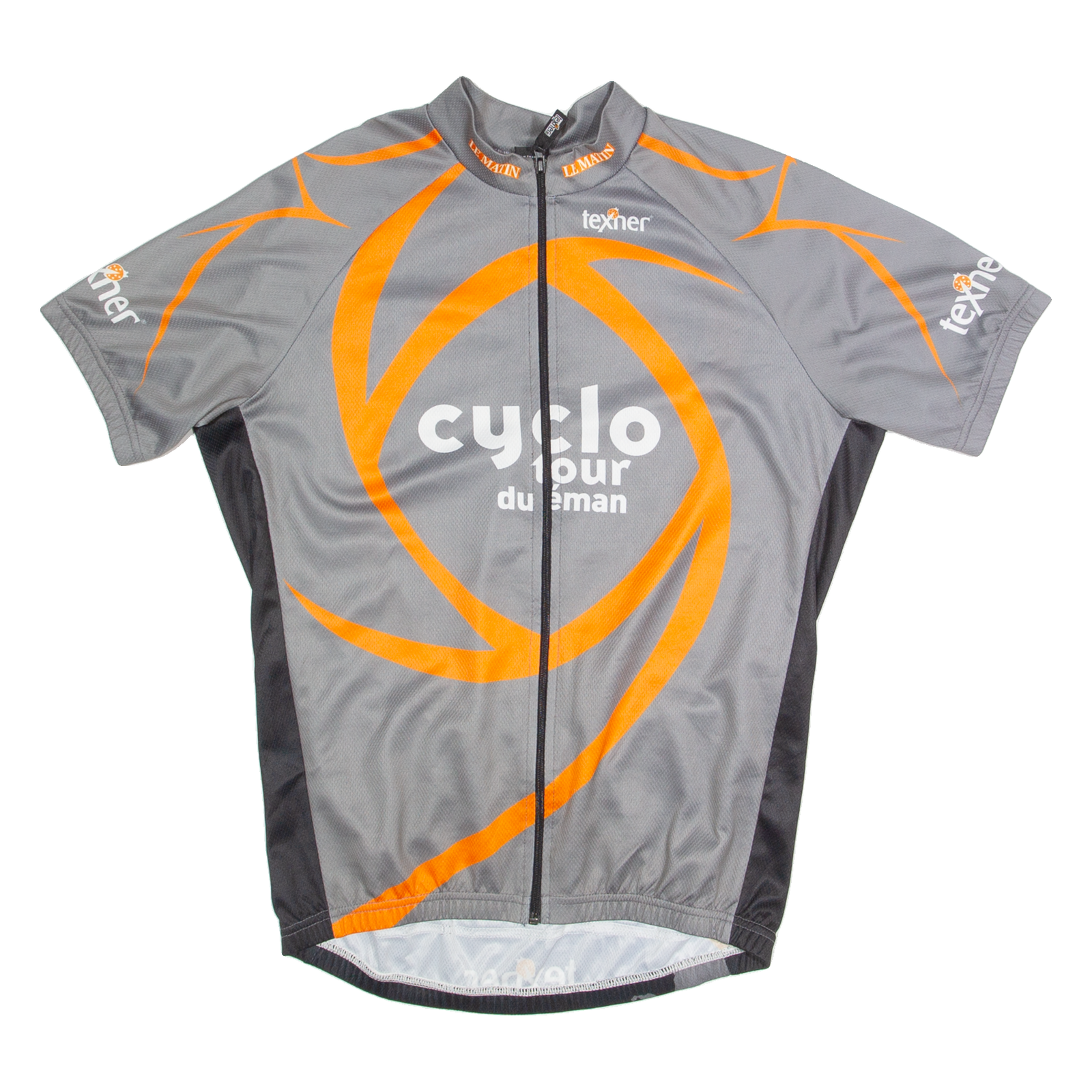 TEXNER Cycling Zip Up Mens Jersey Grey High Neck M Refurbished - N/A refurbished available on Cerqular