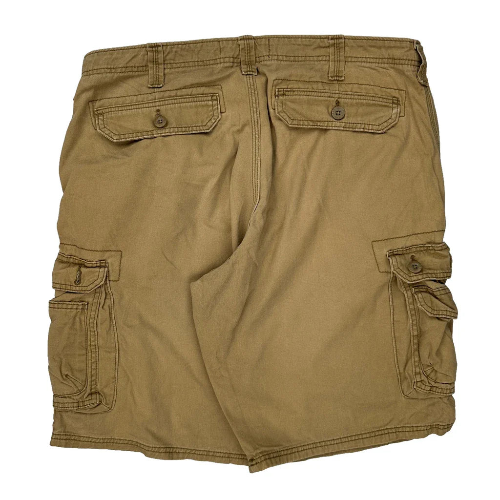 Lee Cargo Cargo Shorts - 34W 10L Khaki Cotton Refurbished - Thrifted (note: this is a term often used to describe second- refurbished available on Cerqular