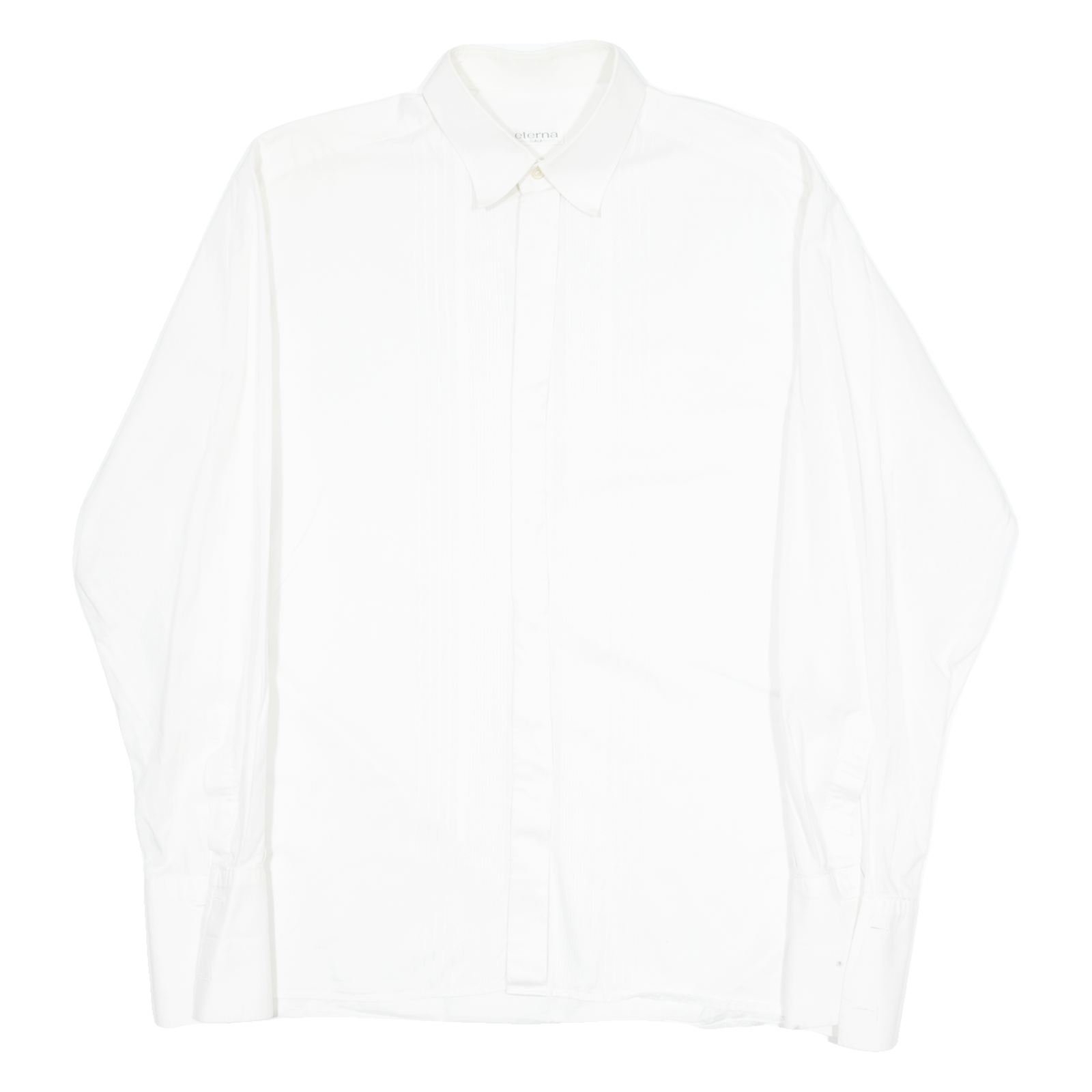 ETERNA Mens Plain Shirt White Long Sleeve L Refurbished - N/A refurbished available on Cerqular
