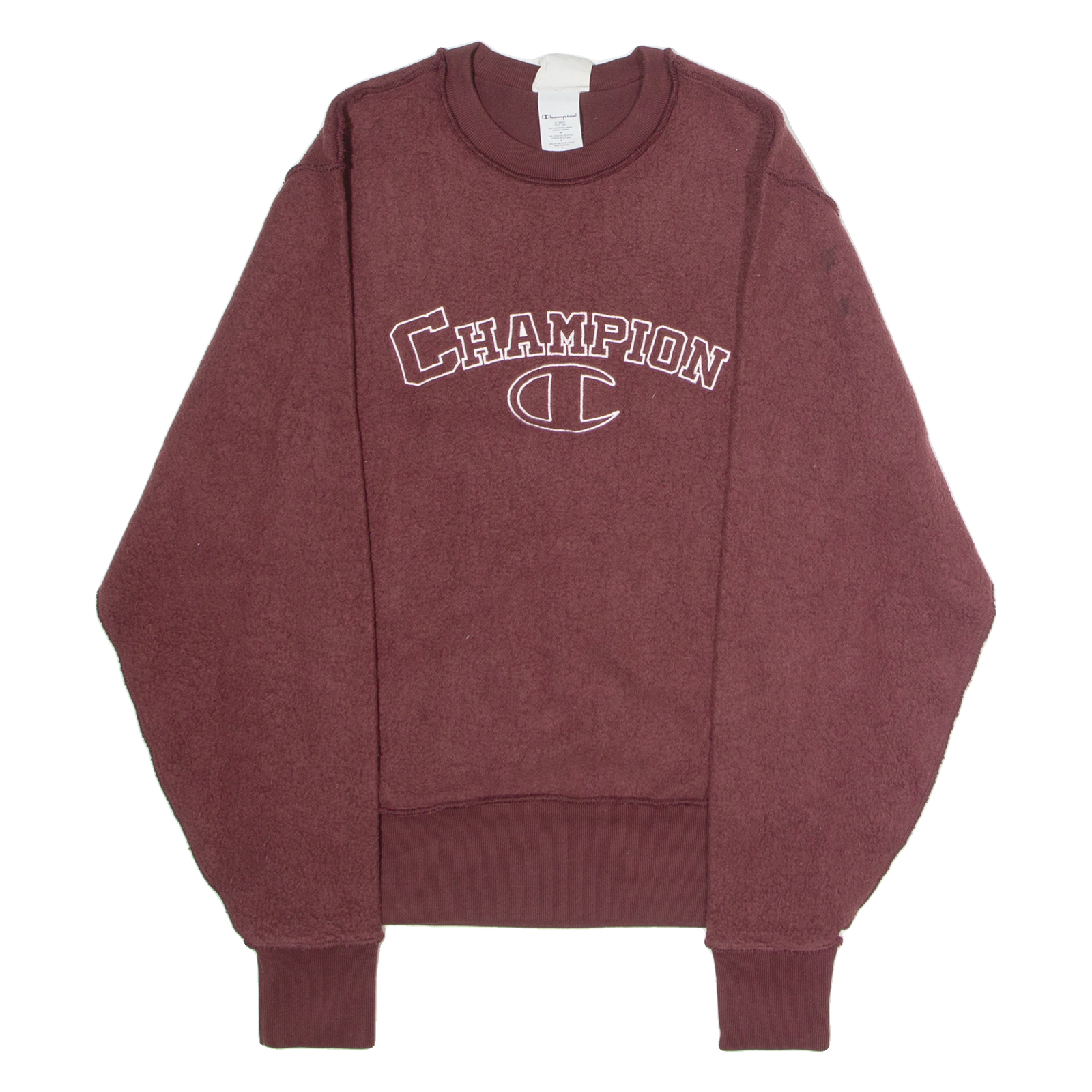 CHAMPION REVERSE WEAVE Inside Out Mens Sweatshirt Maroon Crew Neck S Refurbished - N/A refurbished available on Cerqular
