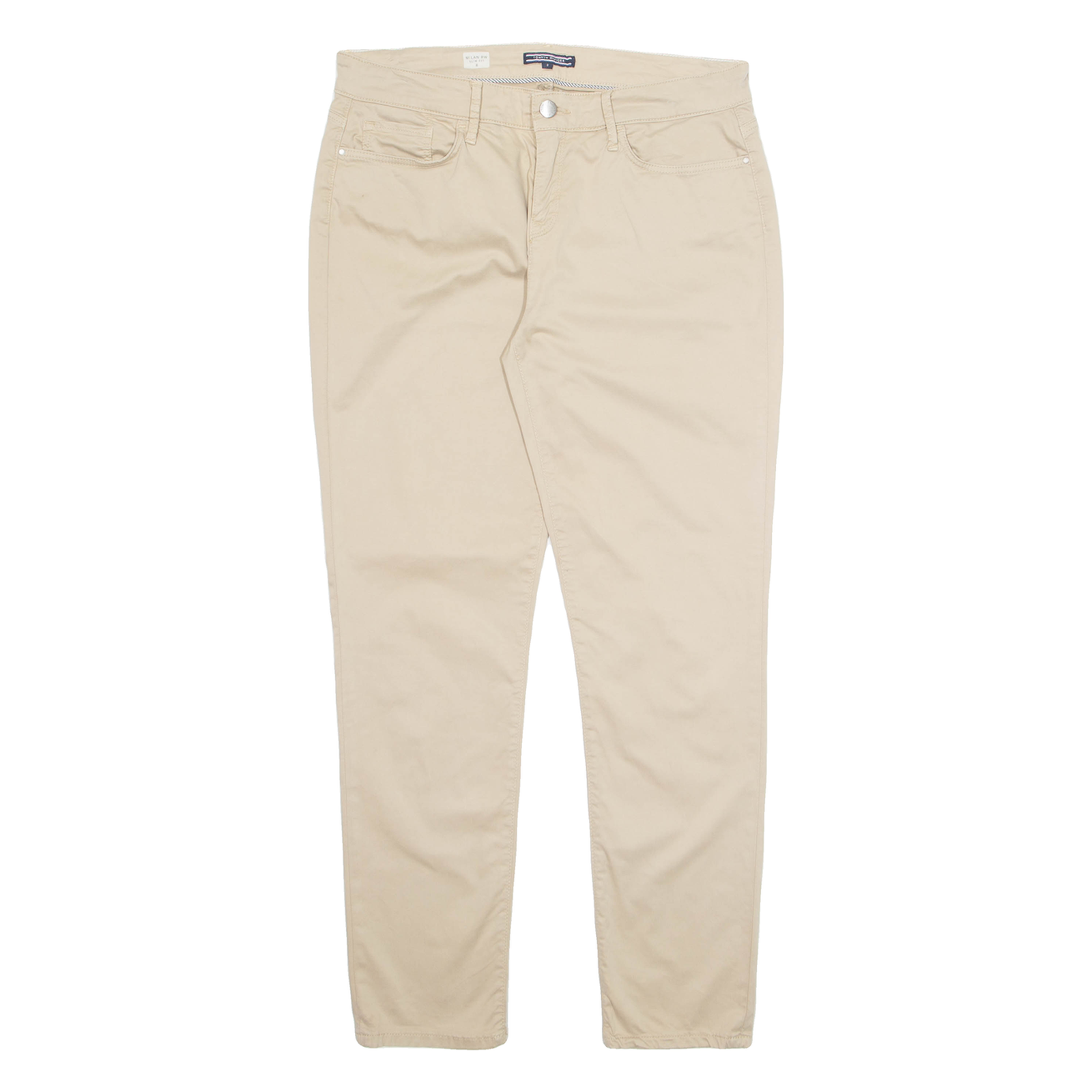 TOMMY HILFIGER Mens Trousers Beige Regular Tapered W32 L29 Refurbished - N/A refurbished available on Cerqular