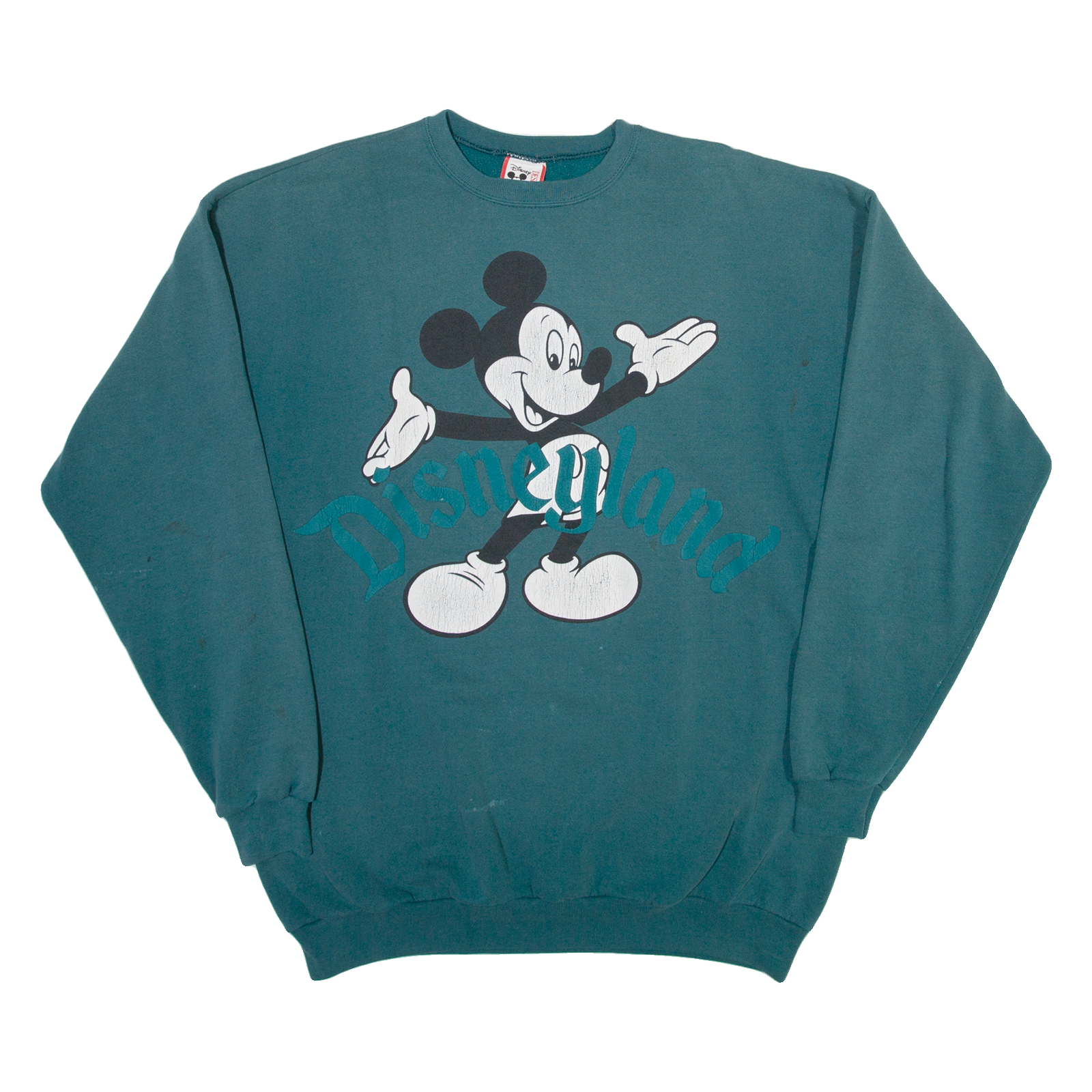 DISNEY Mickey Mouse Mens Sweatshirt Green ONE SIZE Refurbished - N/A refurbished available on Cerqular