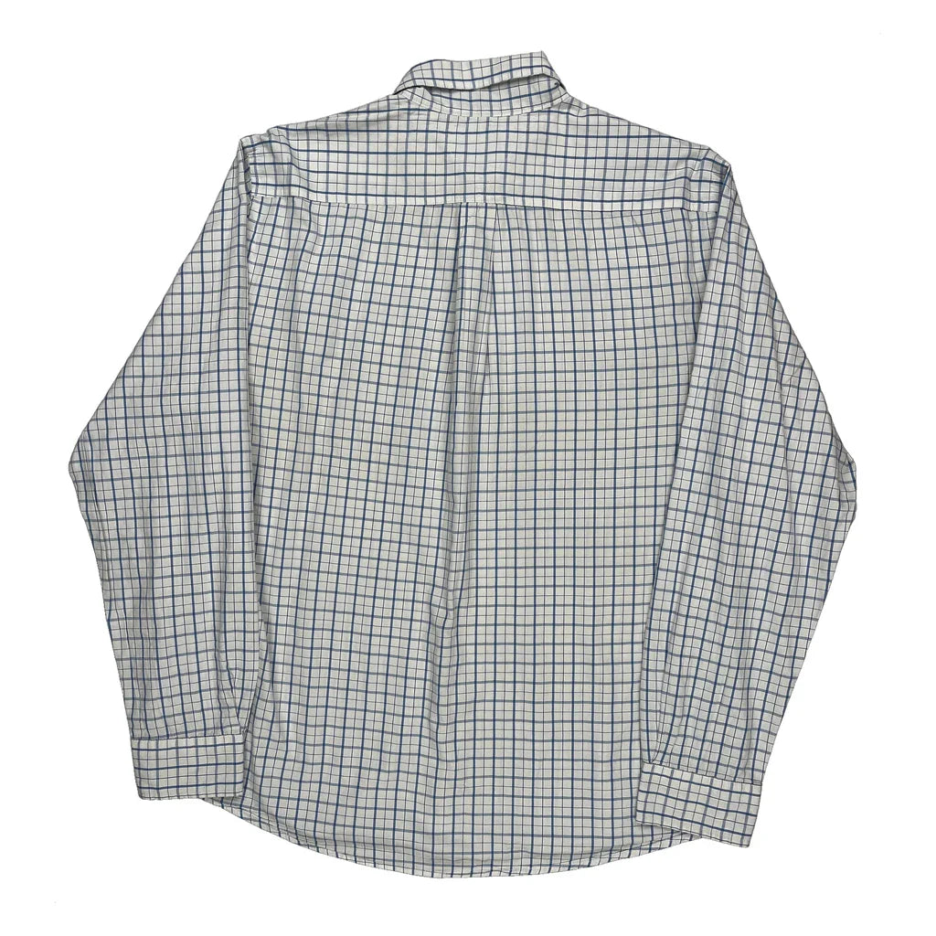 Tommy Hilfiger Checked Shirt - XL Blue Cotton Refurbished - Thrifted (note: this is a term often used to describe second- refurbished available on Cerqular
