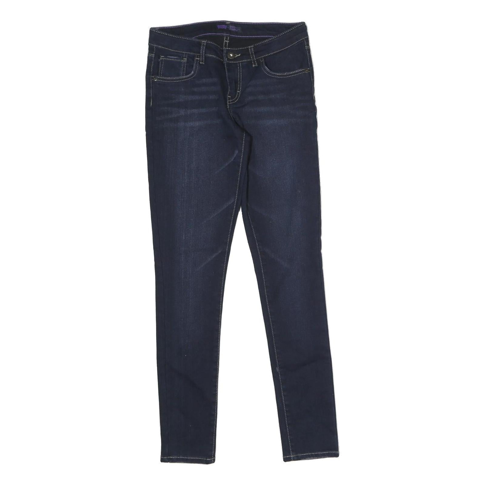 LEVI'S Womens Jeans Blue Slim Skinny Denim Medium W28 L29 Zip Cotton Blend Refurbished - N/A refurbished available on Cerqular