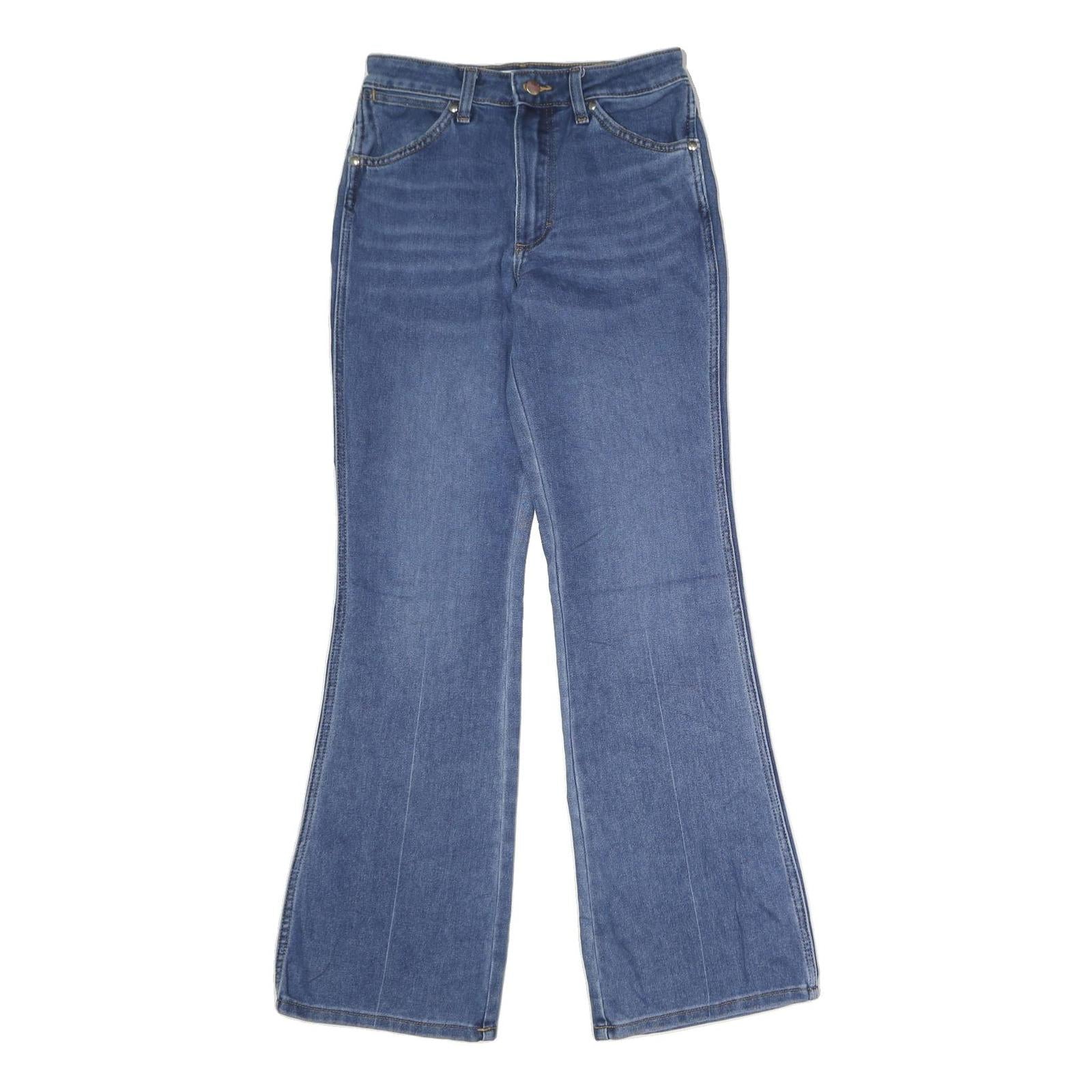 WRANGLER Womens Blue Regular Flared Denim Light W27 L34 Classic Jeans Refurbished - N/A refurbished available on Cerqular