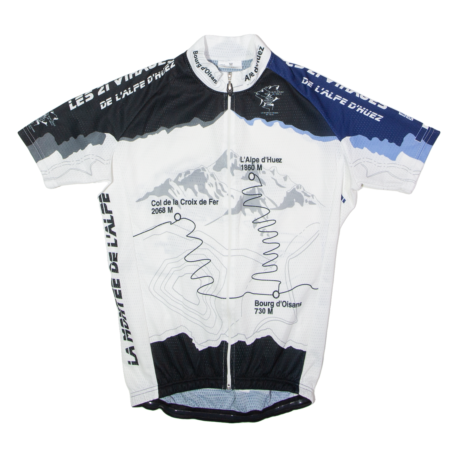 CYCLES ET SPORTS Full Zip Cycling Mens Jersey White High Neck M Refurbished - N/A refurbished available on Cerqular