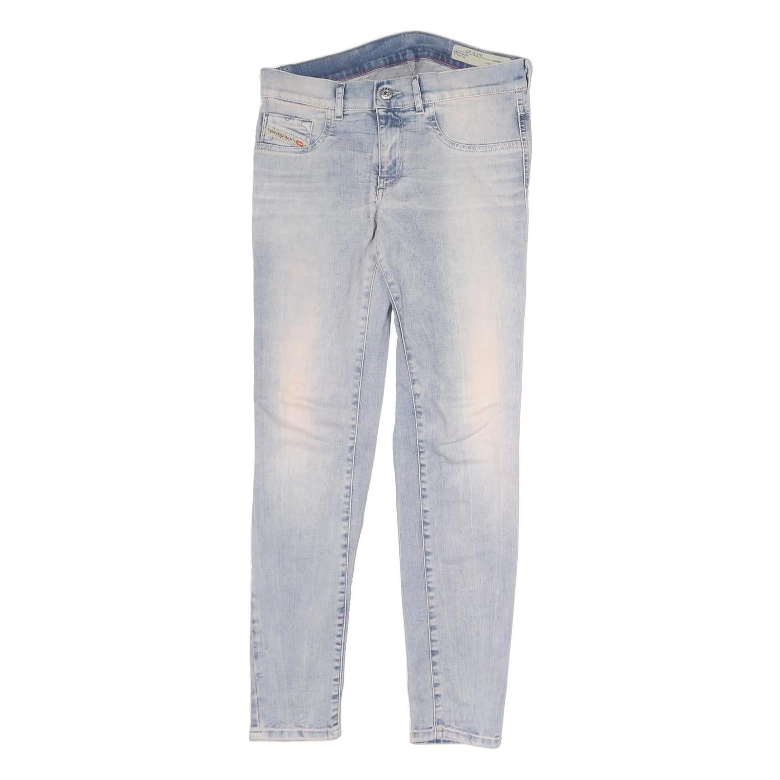 DIESEL Womens Slim Light Blue Denim Jeans W30 L27 Stylish Zip Closure Refurbished - N/A refurbished available on Cerqular