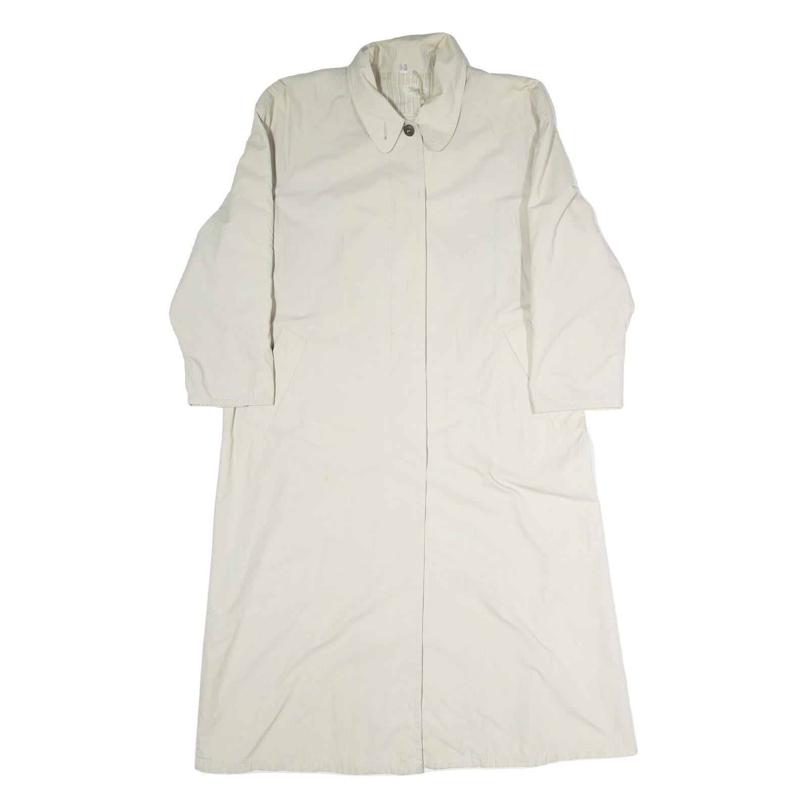 CALEFFE Womens Cream Cotton Button Jacket UK 16 Classic Plain Long Sleeve Refurbished - N/A refurbished available on Cerqular