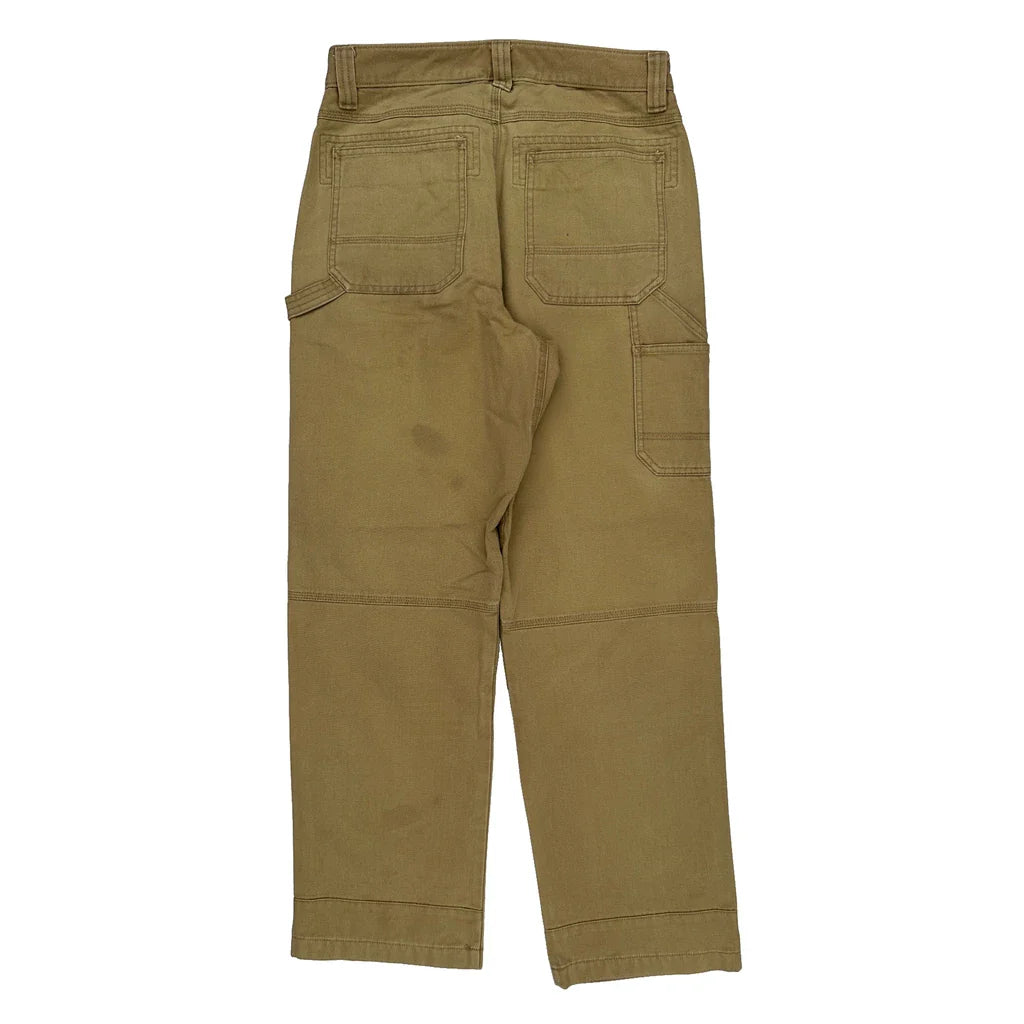 L.L.Bean Carpenter Trousers - 30W 30L Khaki Cotton Refurbished - Thrifted (note: this is a term often used to describe second- refurbished available on Cerqular