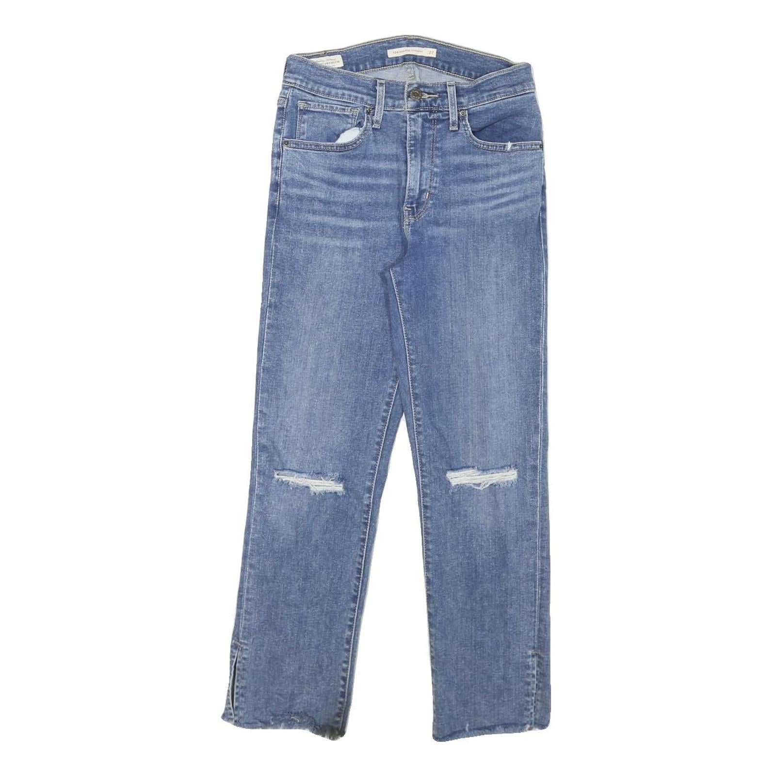 Buy LEVI'S 724 Womens Jeans Blue Relaxed Straight Denim Medium W25 L24 Distressed Refurbished - $41.59 LEVI'S 724 Womens Jeans Blue Relaxed Straight Denim Medium W25 L24 Distressed Refurbished - N/A refurbished available on Cerqular