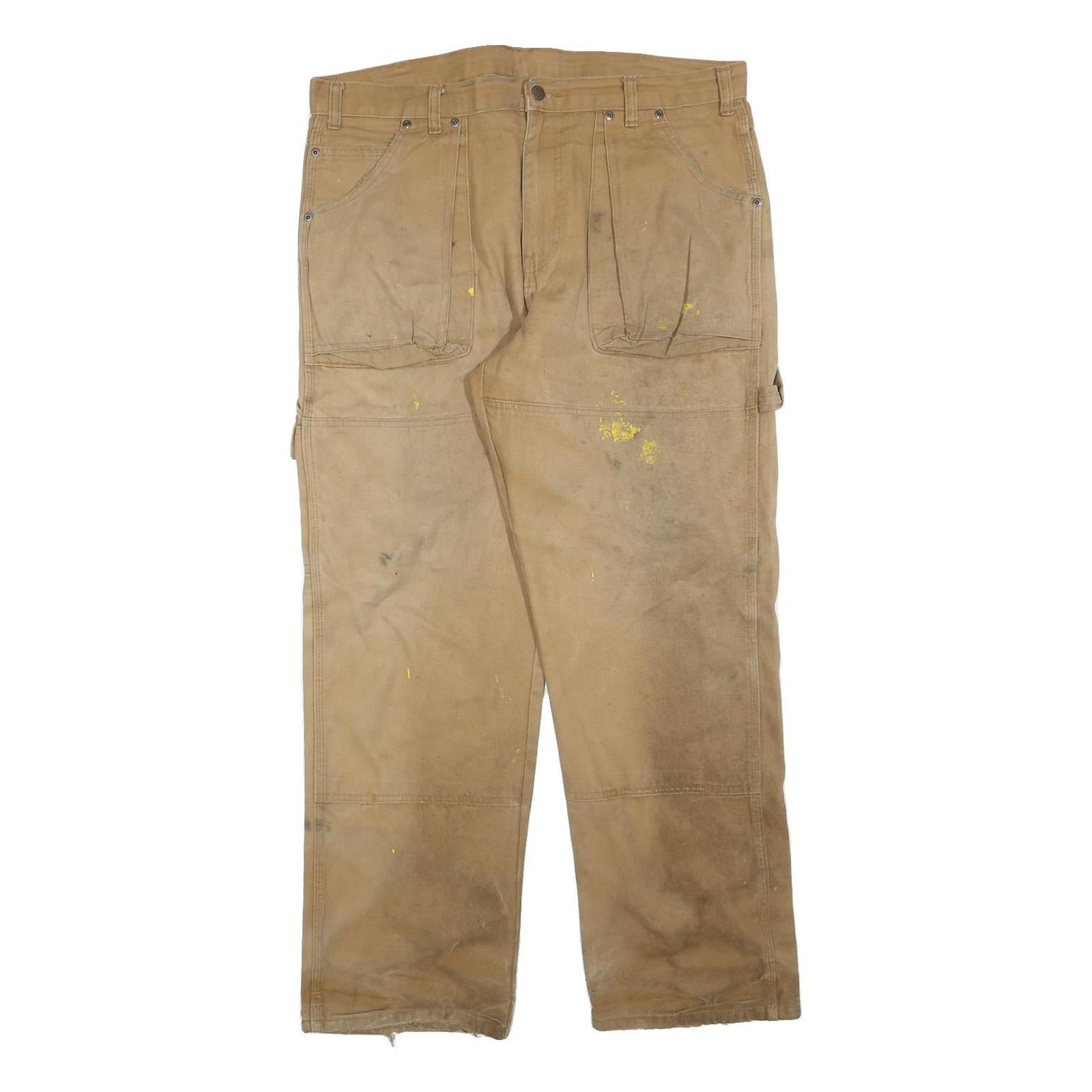 DICKIES Mens Jeans Beige Relaxed Straight Denim W38 L32 Durable Workwear Refurbished - N/A refurbished available on Cerqular