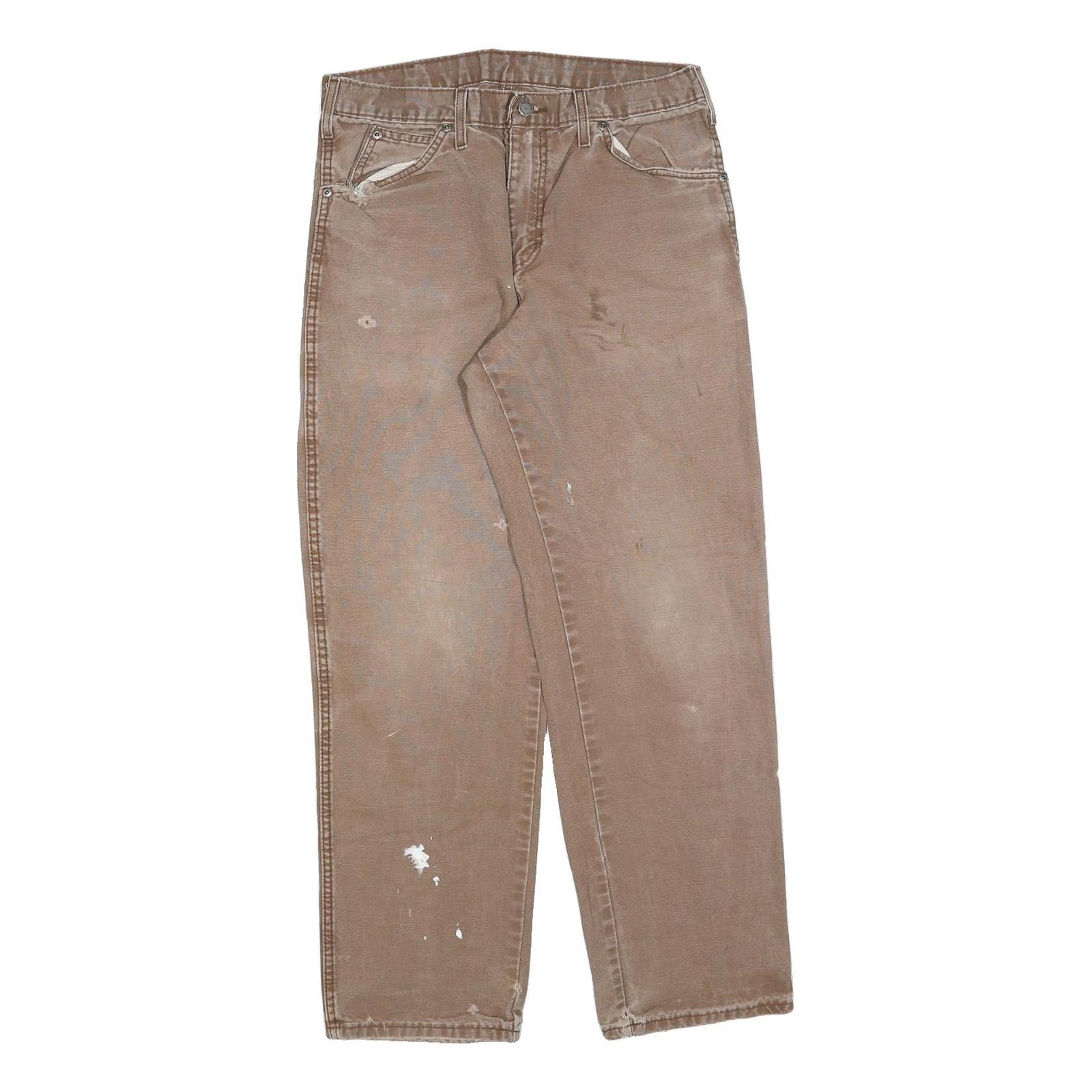 DICKIES Mens Jeans Beige Relaxed Straight Denim Rinse W32 L30 Workwear Refurbished - N/A refurbished available on Cerqular