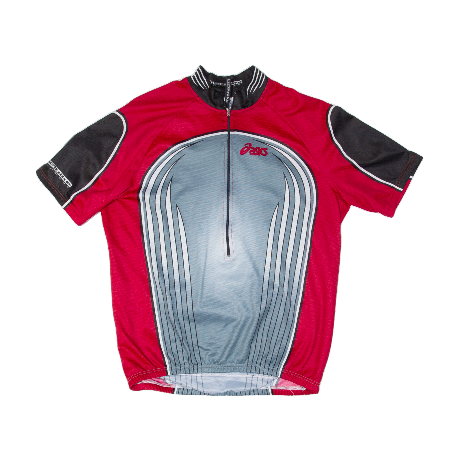 ASICS Cycling Mens Jersey Silver 1/2 Zip XL Refurbished - N/A refurbished available on Cerqular