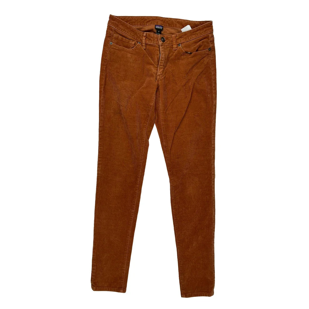 Patagonia Skinny Cord Trousers - 28″ Waist Brown Corduroy Refurbished - Thrifted (note: this is a term often used to describe second- refurbished available on Cerqular
