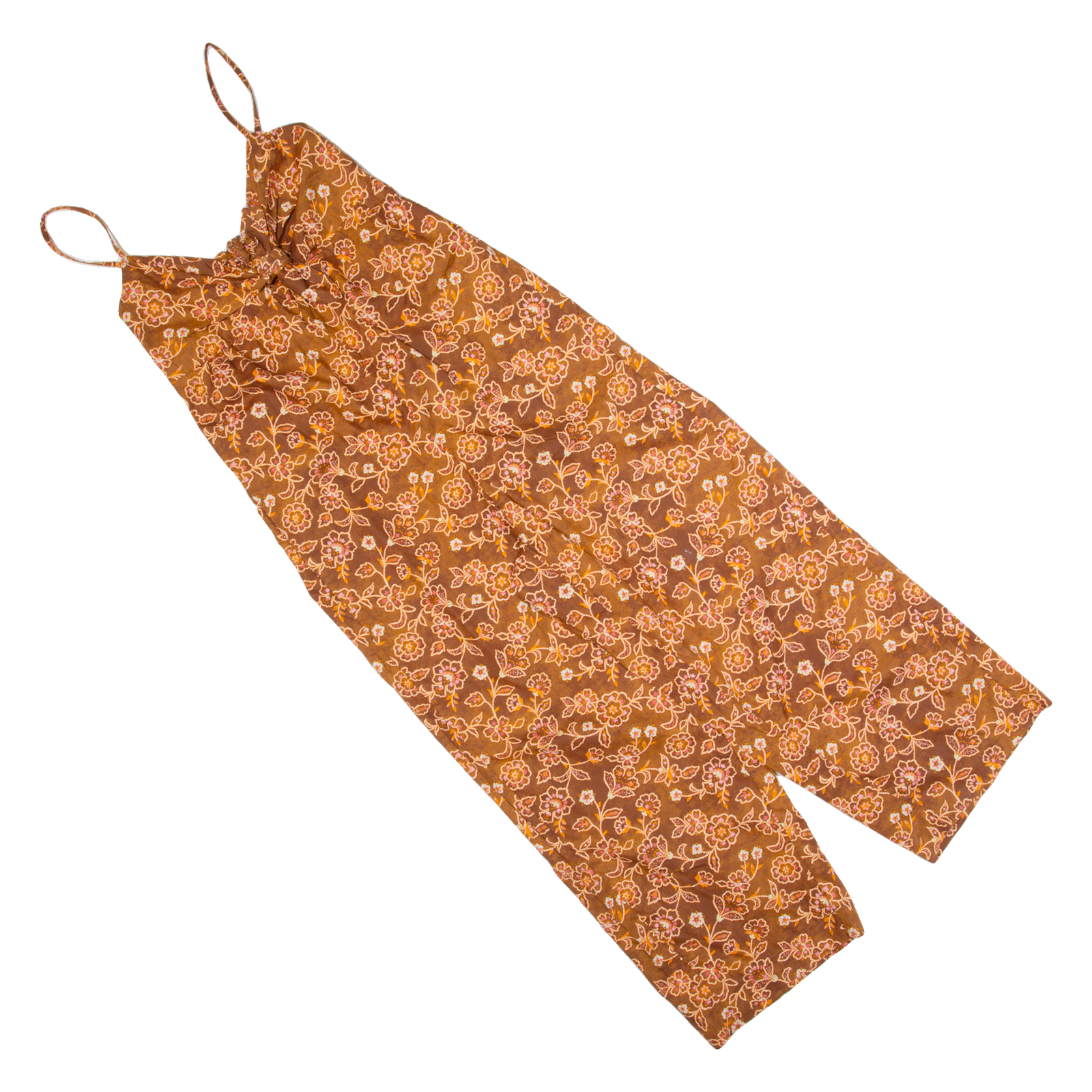 J.CREW Womens Jumpsuit Orange Floral Wide-Leg XS Refurbished - N/A refurbished available on Cerqular