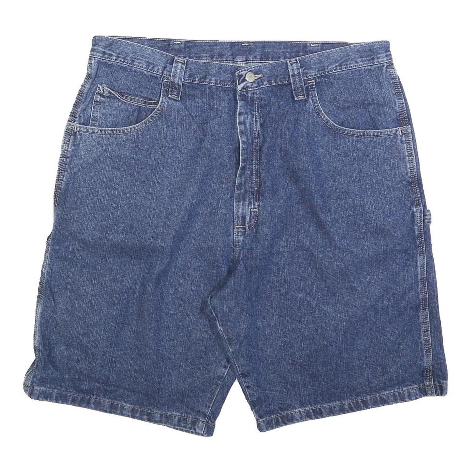 WRANGLER Mens Denim Blue Casual Shorts XL W38 Utility Workwear Cotton Blend Refurbished - N/A refurbished available on Cerqular