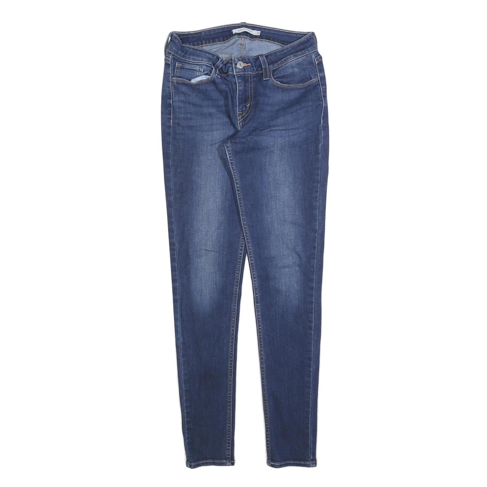 LEVI'S 535 Womens Jeans Blue Slim Skinny Denim Medium W28 L30 Slim Fit Zip Refurbished - N/A refurbished available on Cerqular