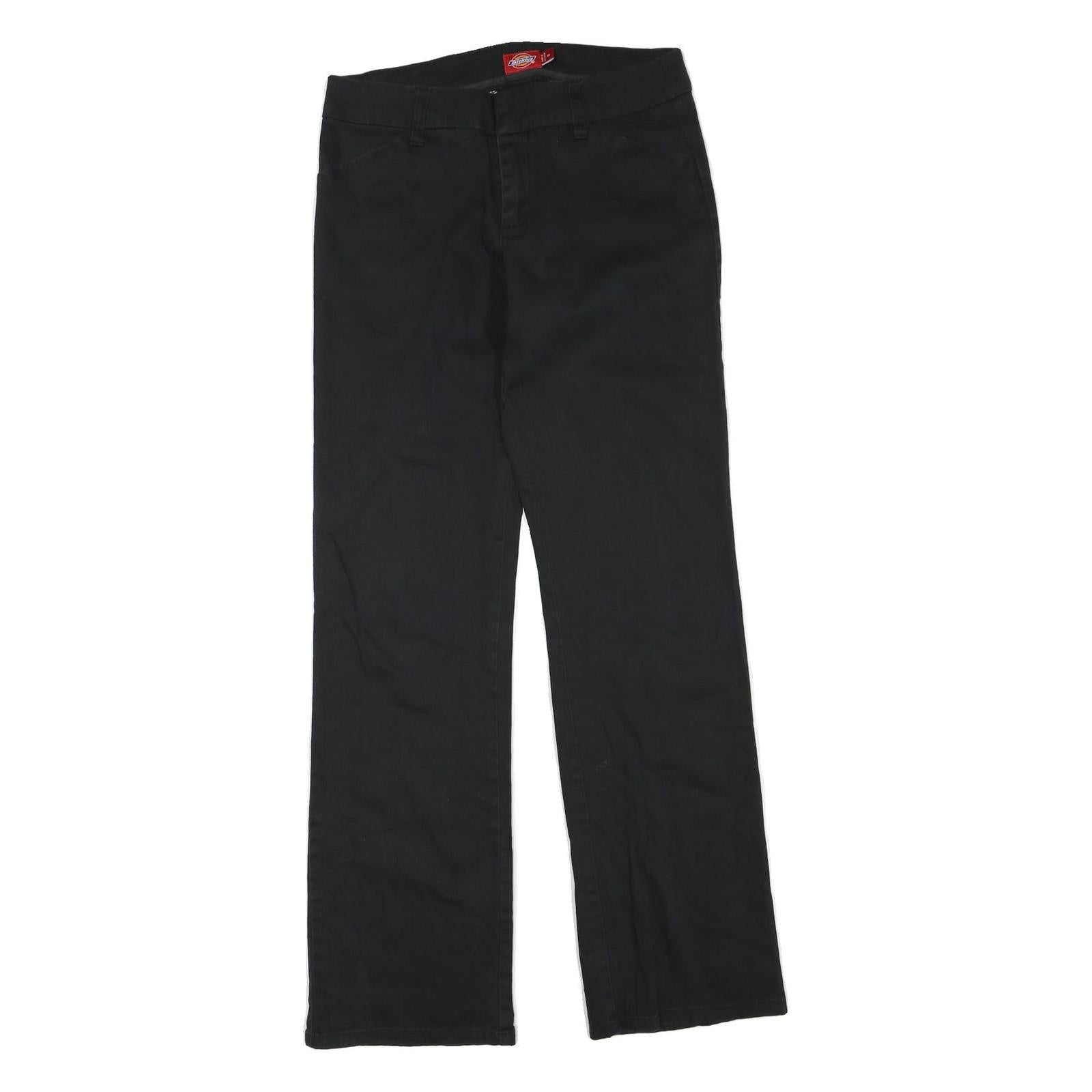 DICKIES Womens Cotton Blend Black Regular Straight Trousers W30 L32 Workwear Refurbished - N/A refurbished available on Cerqular