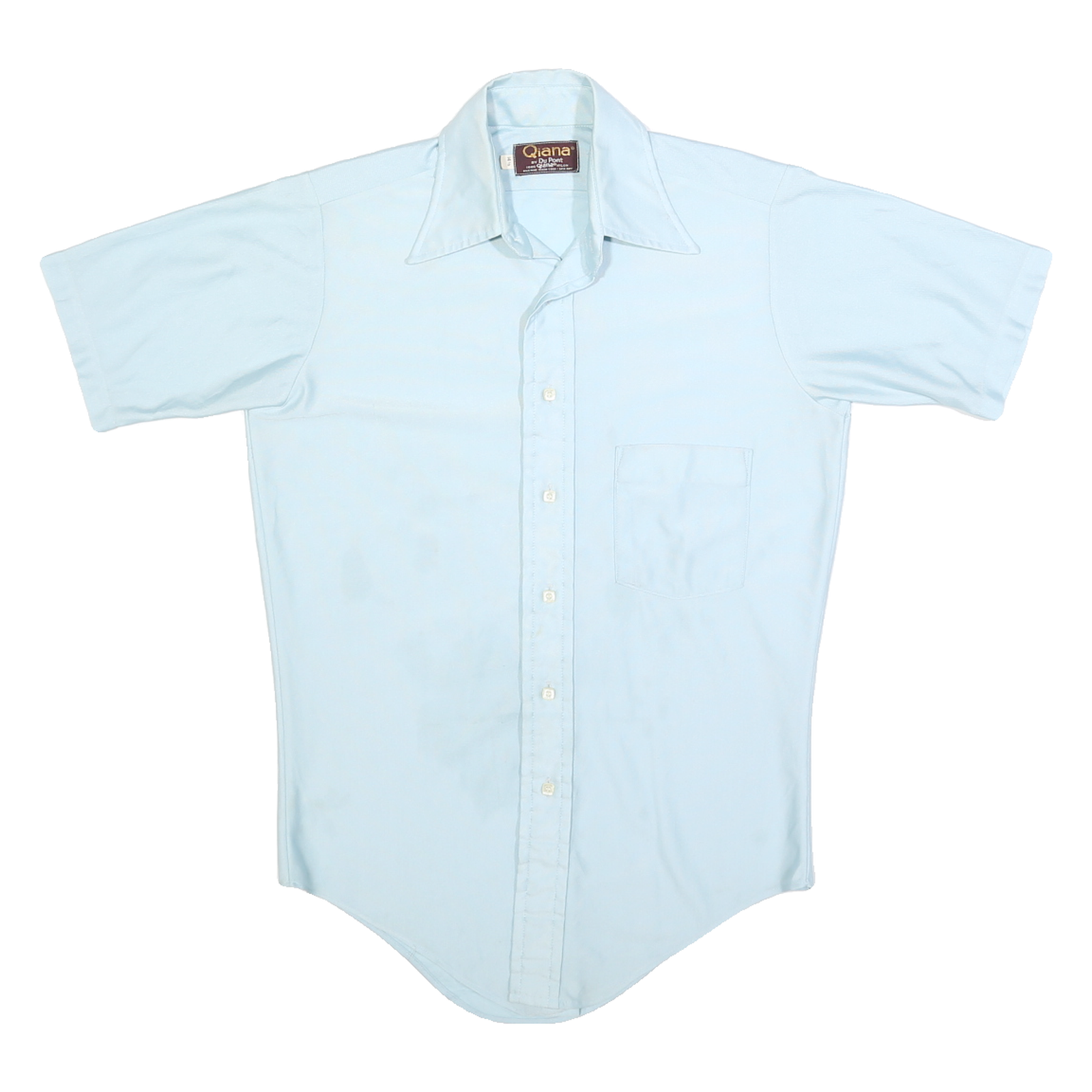 Buy QIANA Mens Blue Plain Nylon Shirt XS Short Sleeve Button Casual Pocket Refurbished - $15.59 QIANA Mens Blue Plain Nylon Shirt XS Short Sleeve Button Casual Pocket Refurbished - N/A refurbished available on Cerqular