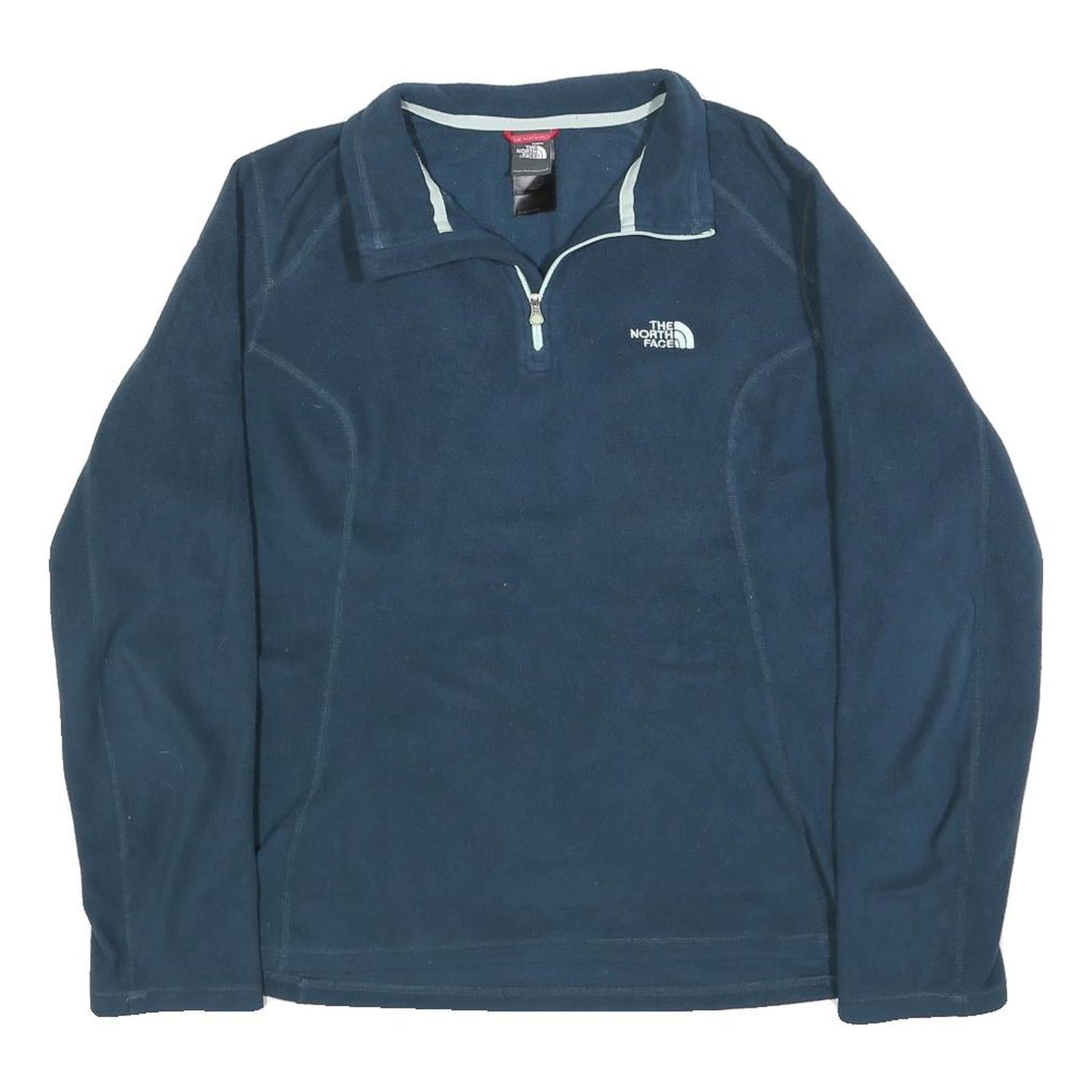 THE NORTH FACE Womens Blue Fleece Pullover Jumper Crew Neck Regular L Outdoor Refurbished - N/A refurbished available on Cerqular