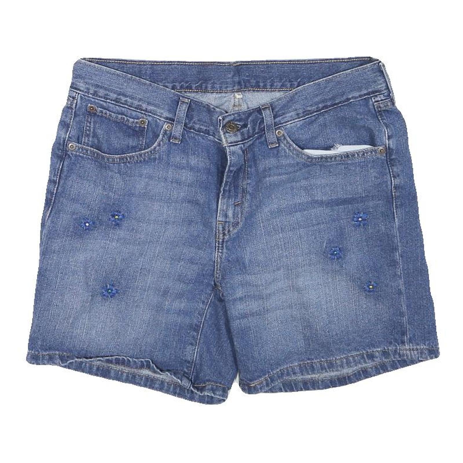 Buy LEVI'S Womens Denim Blue Casual Shorts L W32 Embroidered Floral Design Refurbished - $25.99 LEVI'S Womens Denim Blue Casual Shorts L W32 Embroidered Floral Design Refurbished - N/A refurbished available on Cerqular